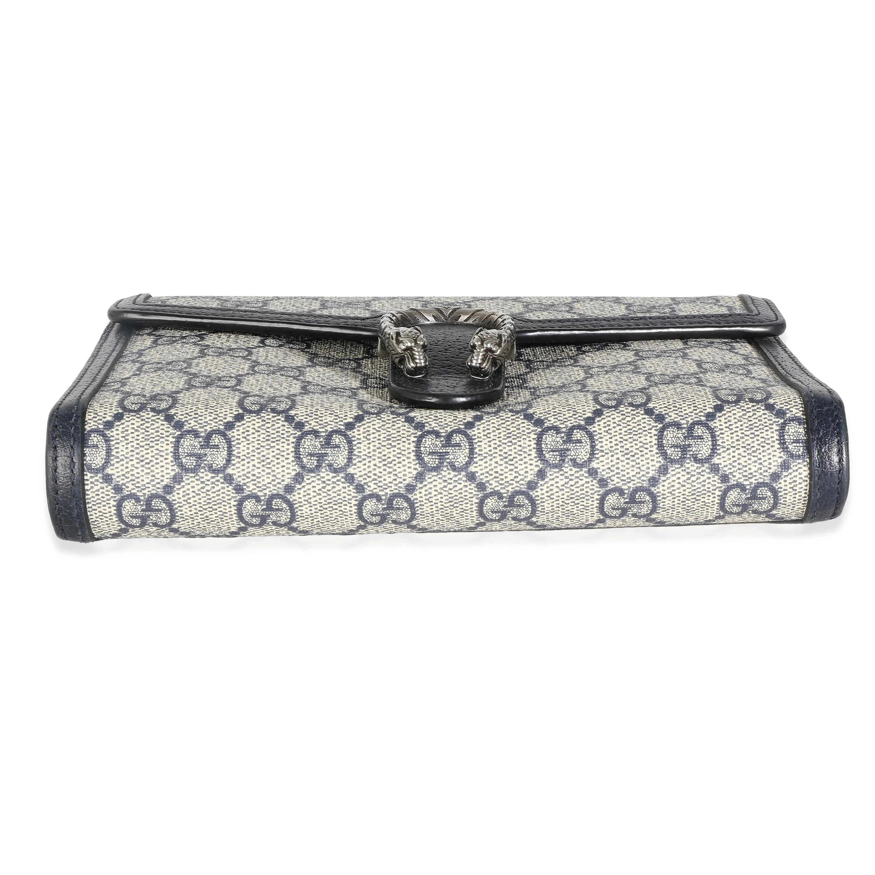 Gucci Navy Beige GG Dionysus Chain Wallet - Image 6