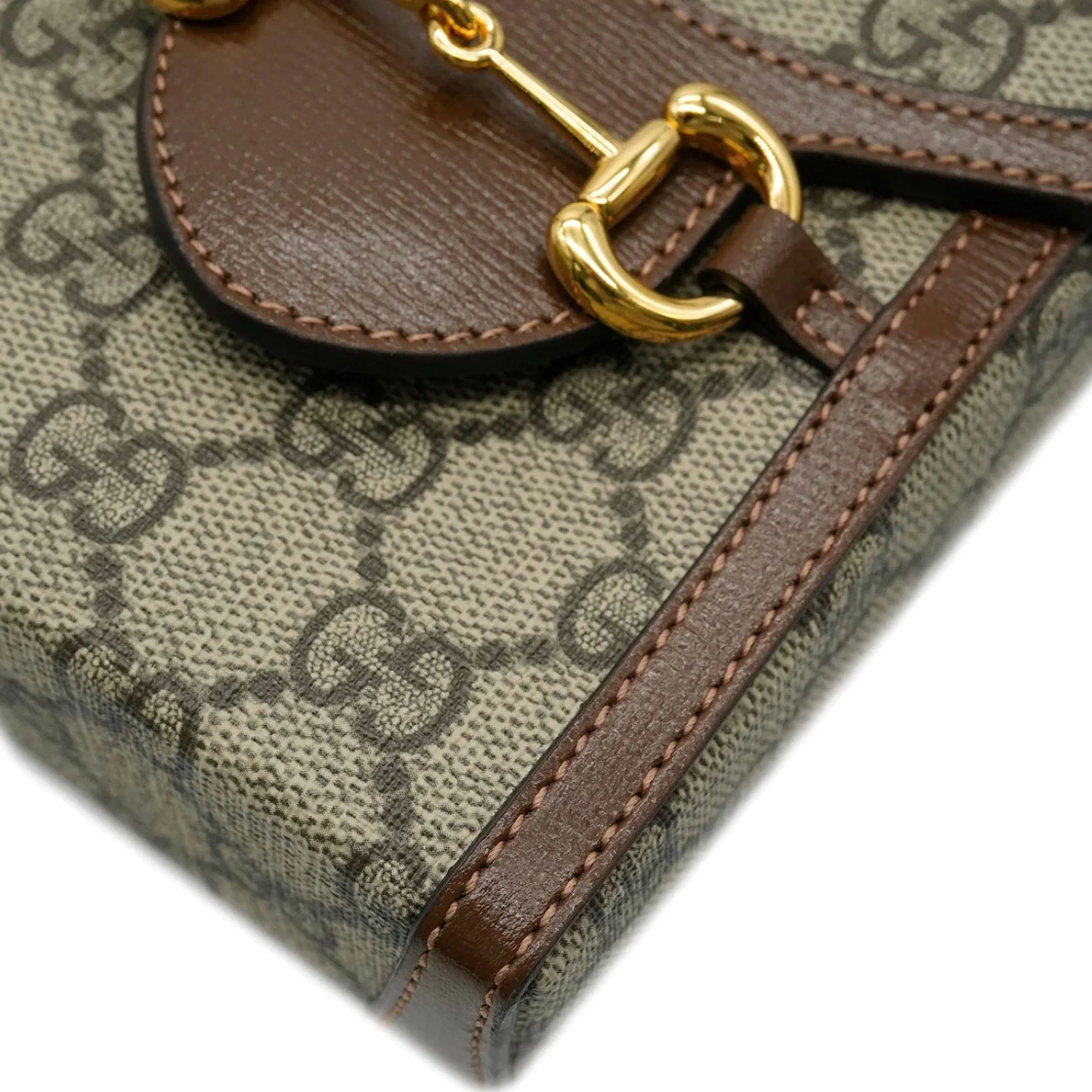 Beige GG Supreme Canvas Mini 1955 Horsebit Bag - Image 5