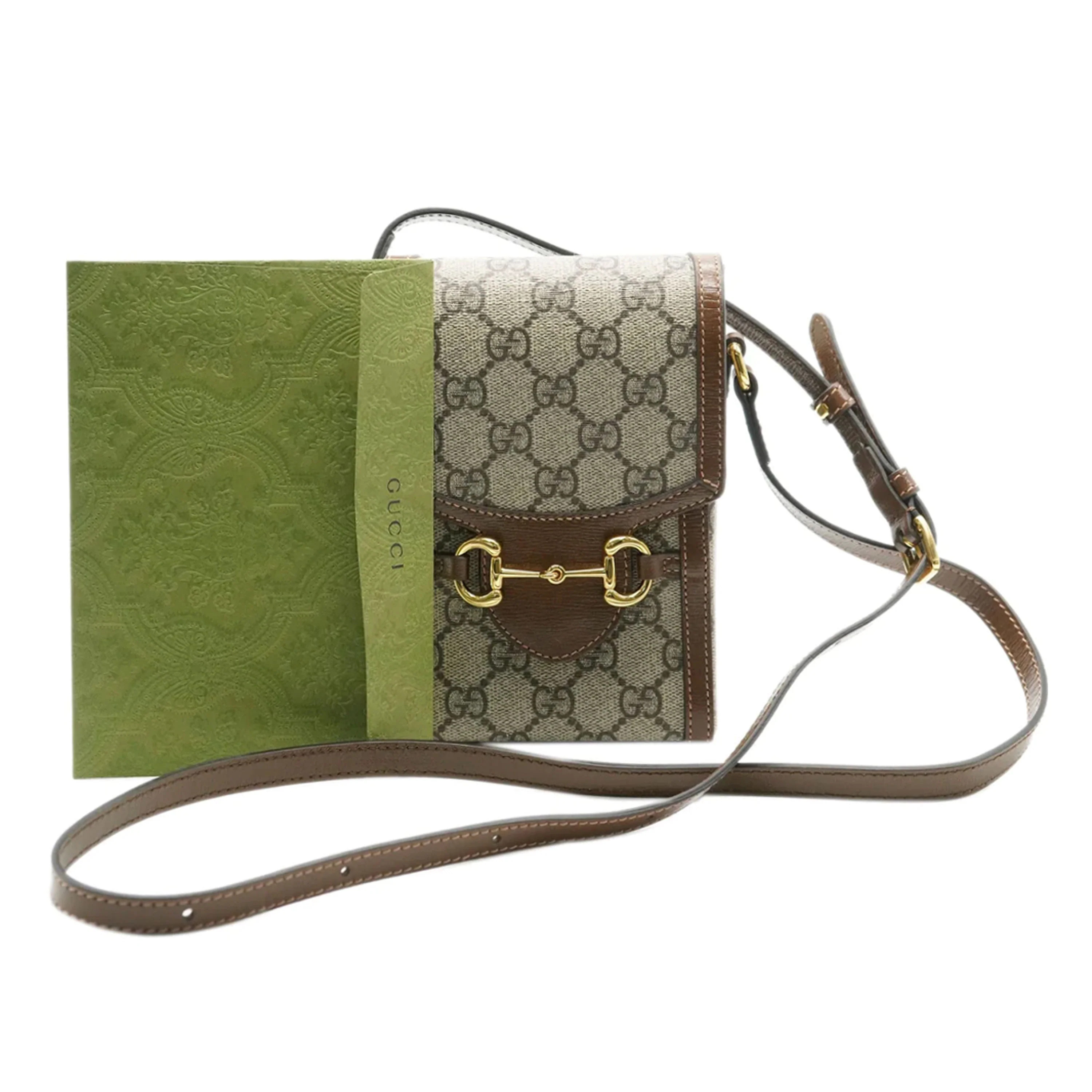 Beige GG Supreme Canvas Mini 1955 Horsebit Bag - Image 8