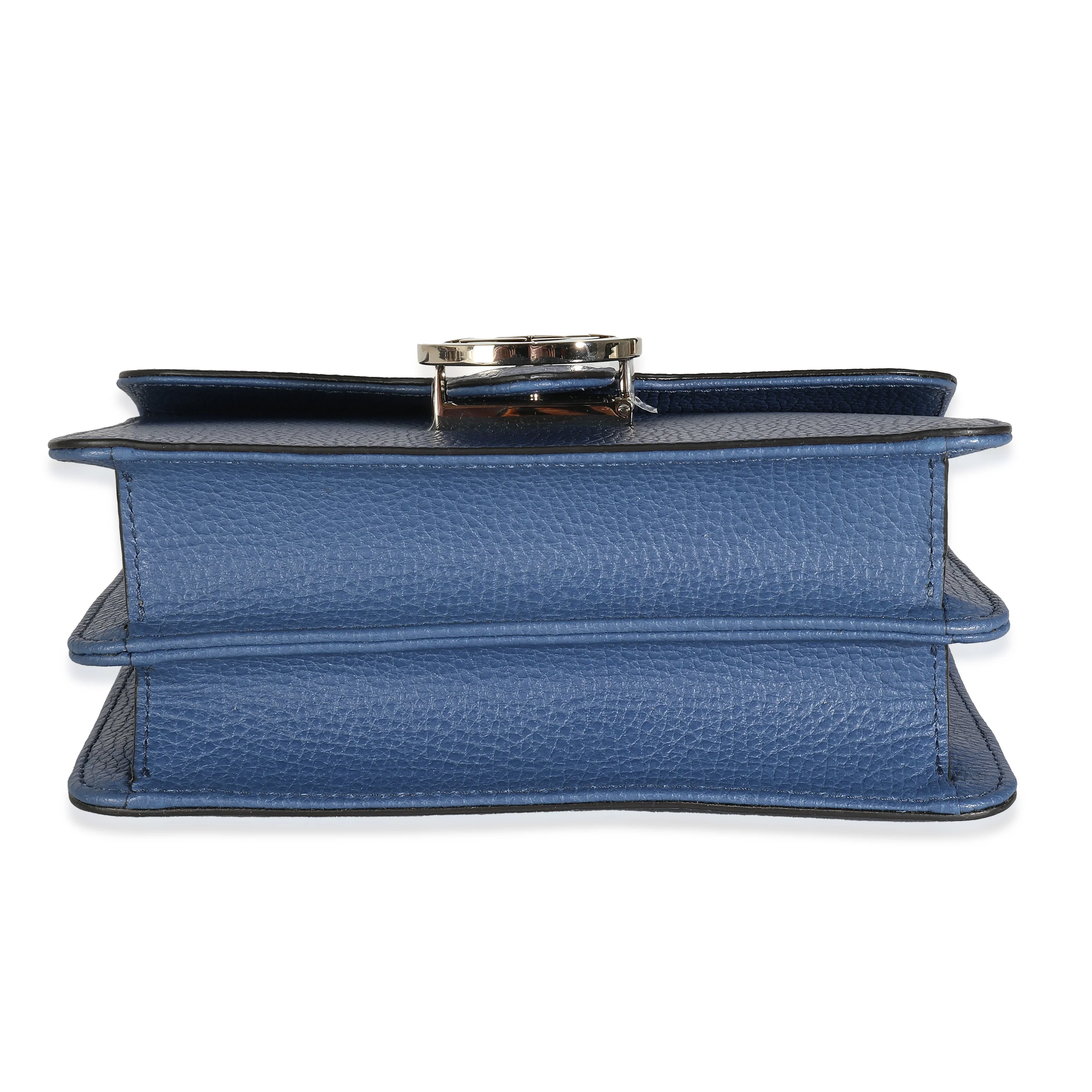 Gucci Blue Dollar Calfskin Small Interlocking G Chain Bag - Image 6
