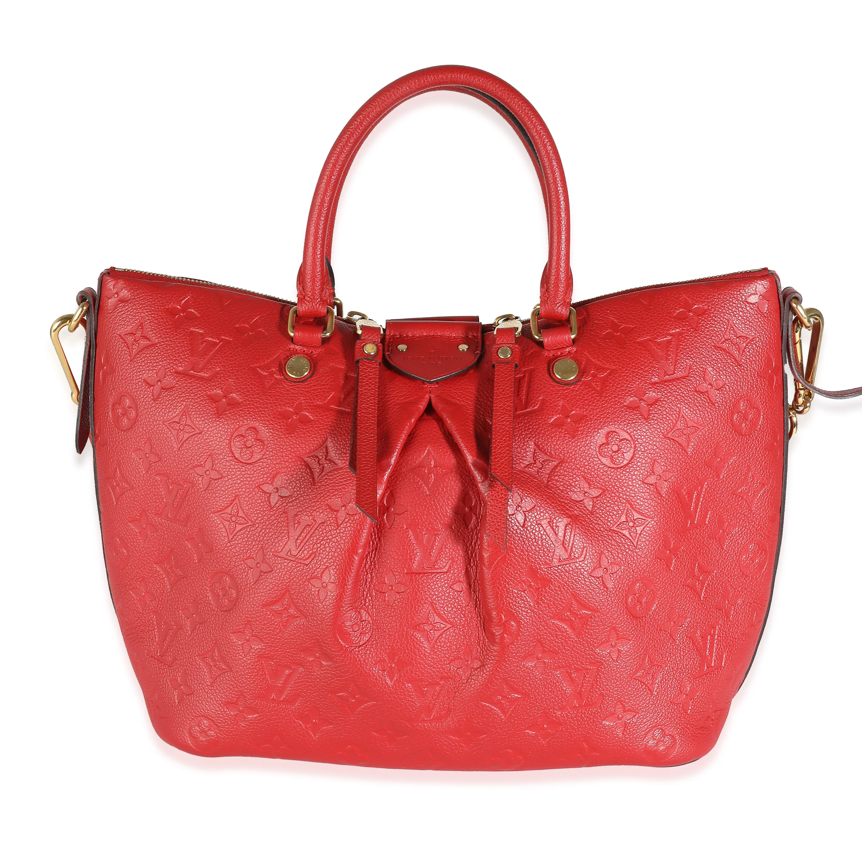 Louis Vuitton Cherry Red Monogram Empreinte Mazarine MM