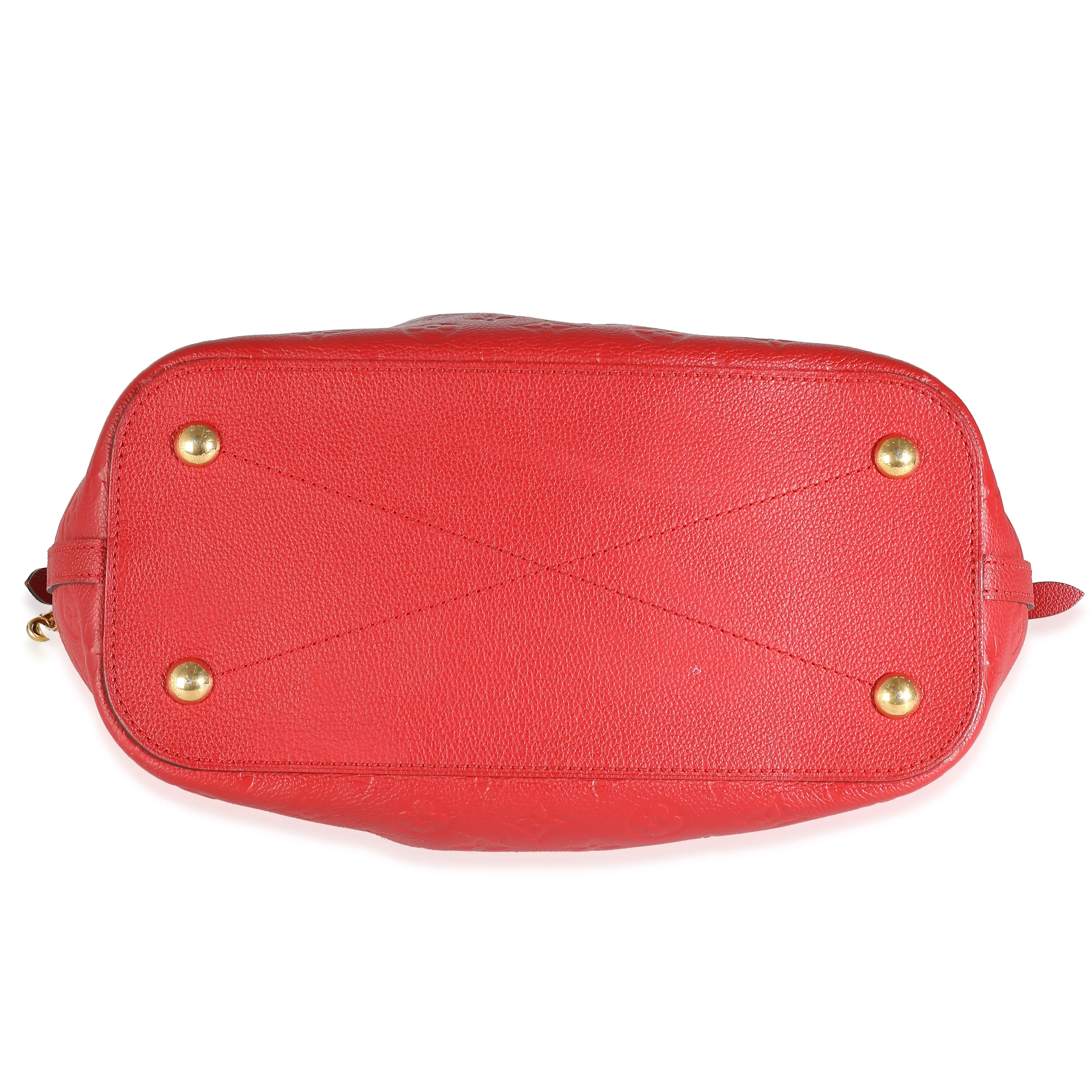 Louis Vuitton Cherry Red Monogram Empreinte Mazarine MM - Image 6