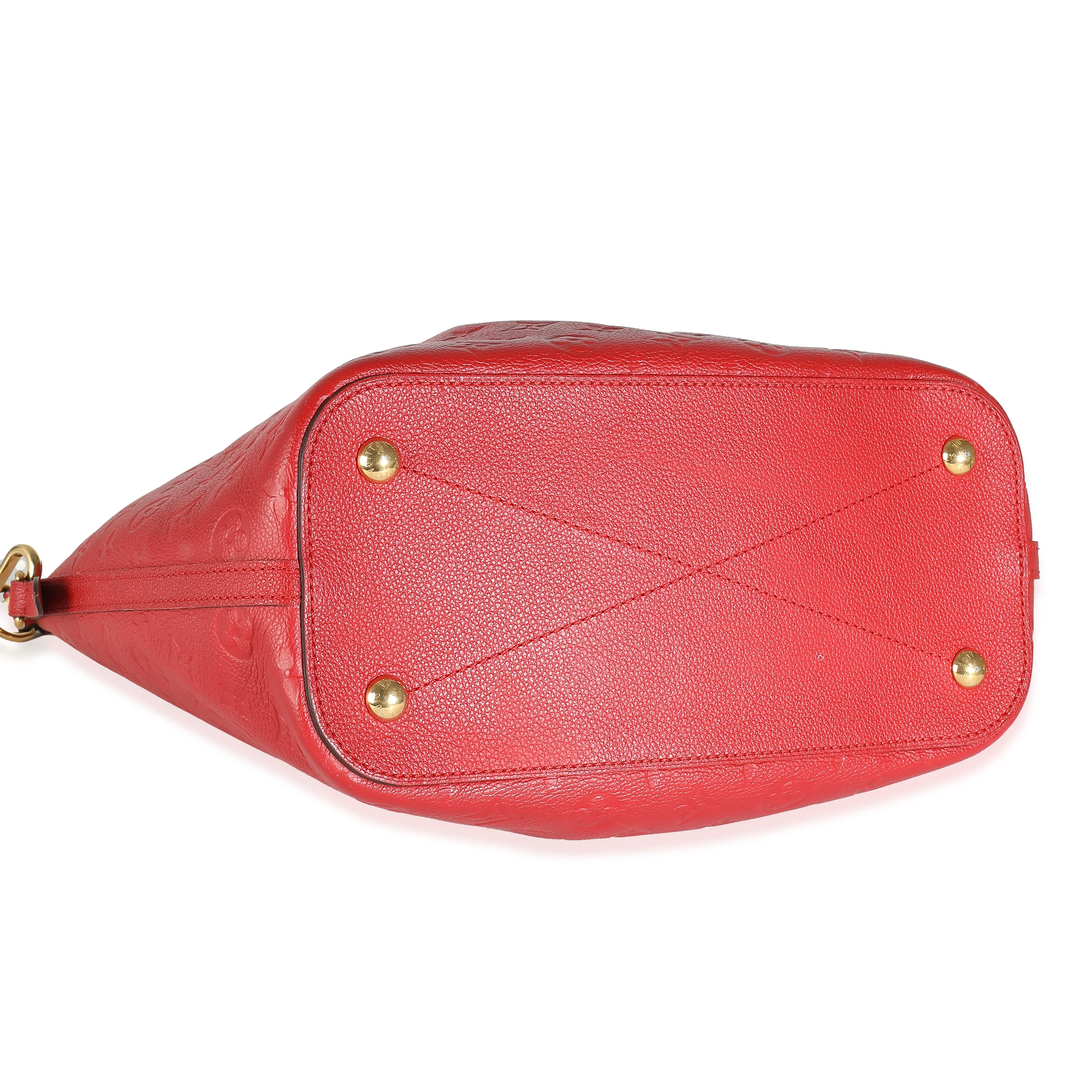 Louis Vuitton Cherry Red Monogram Empreinte Mazarine MM - Image 7