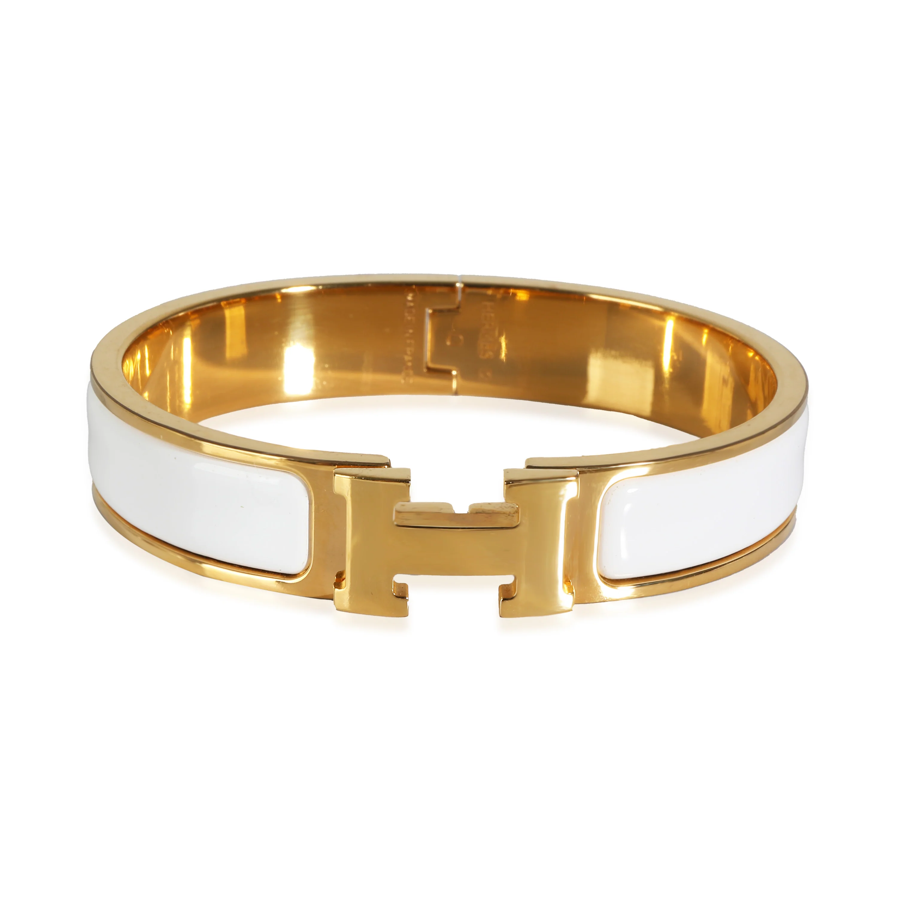 Hermès Clic H Bracelet in Gold Plated