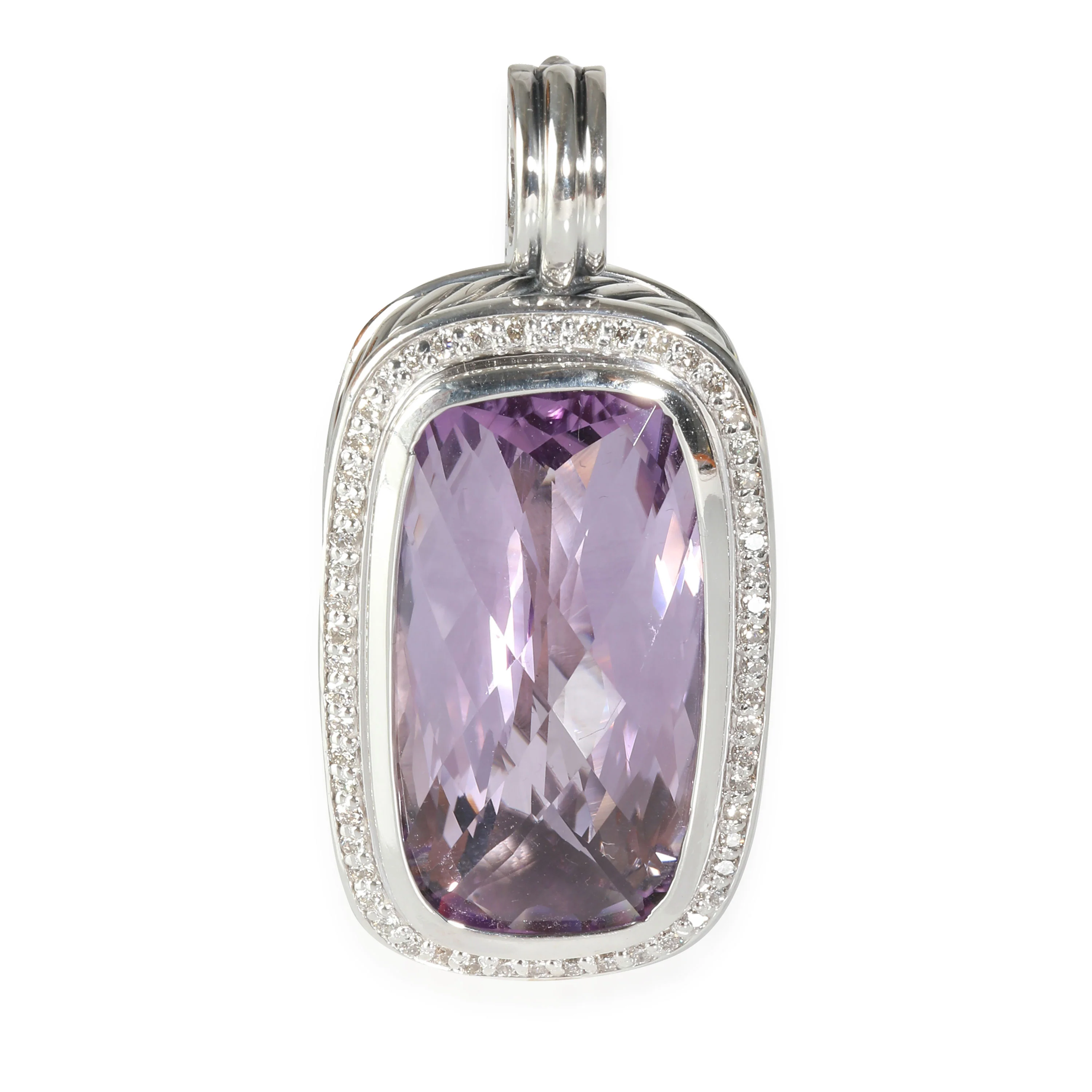 Albion Amethyst Pendant Enhancer in Sterling Silver 0.55 CTW
