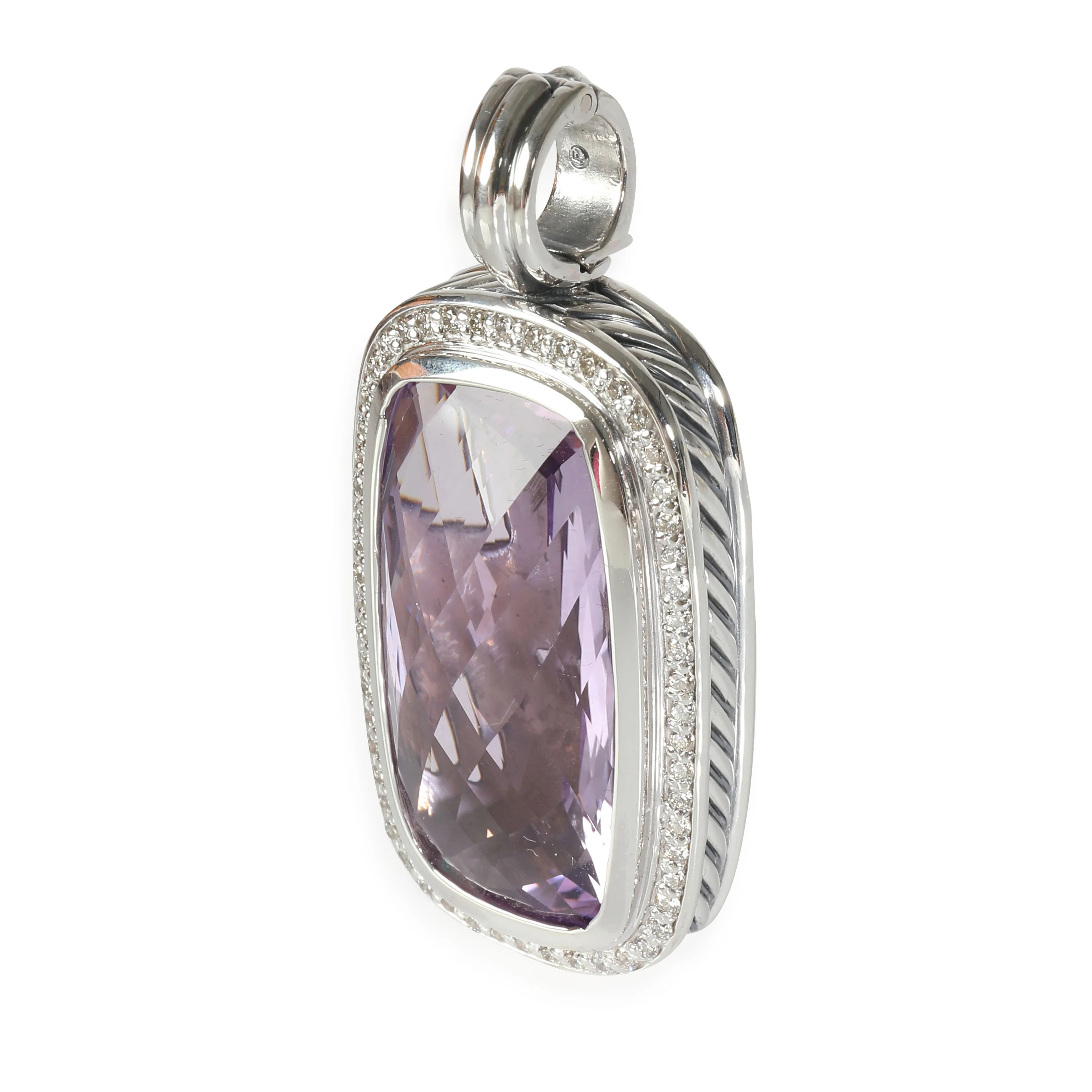 Albion Amethyst Pendant Enhancer in Sterling Silver 0.55 CTW - Image 2