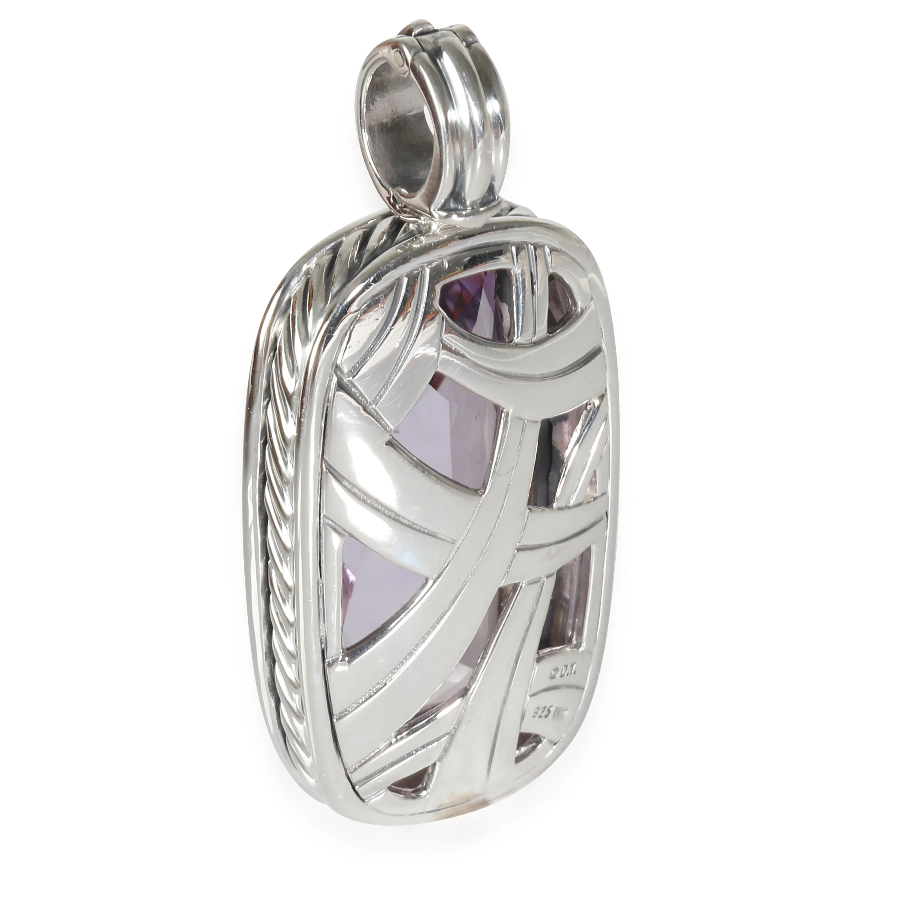 Albion Amethyst Pendant Enhancer in Sterling Silver 0.55 CTW - Image 3