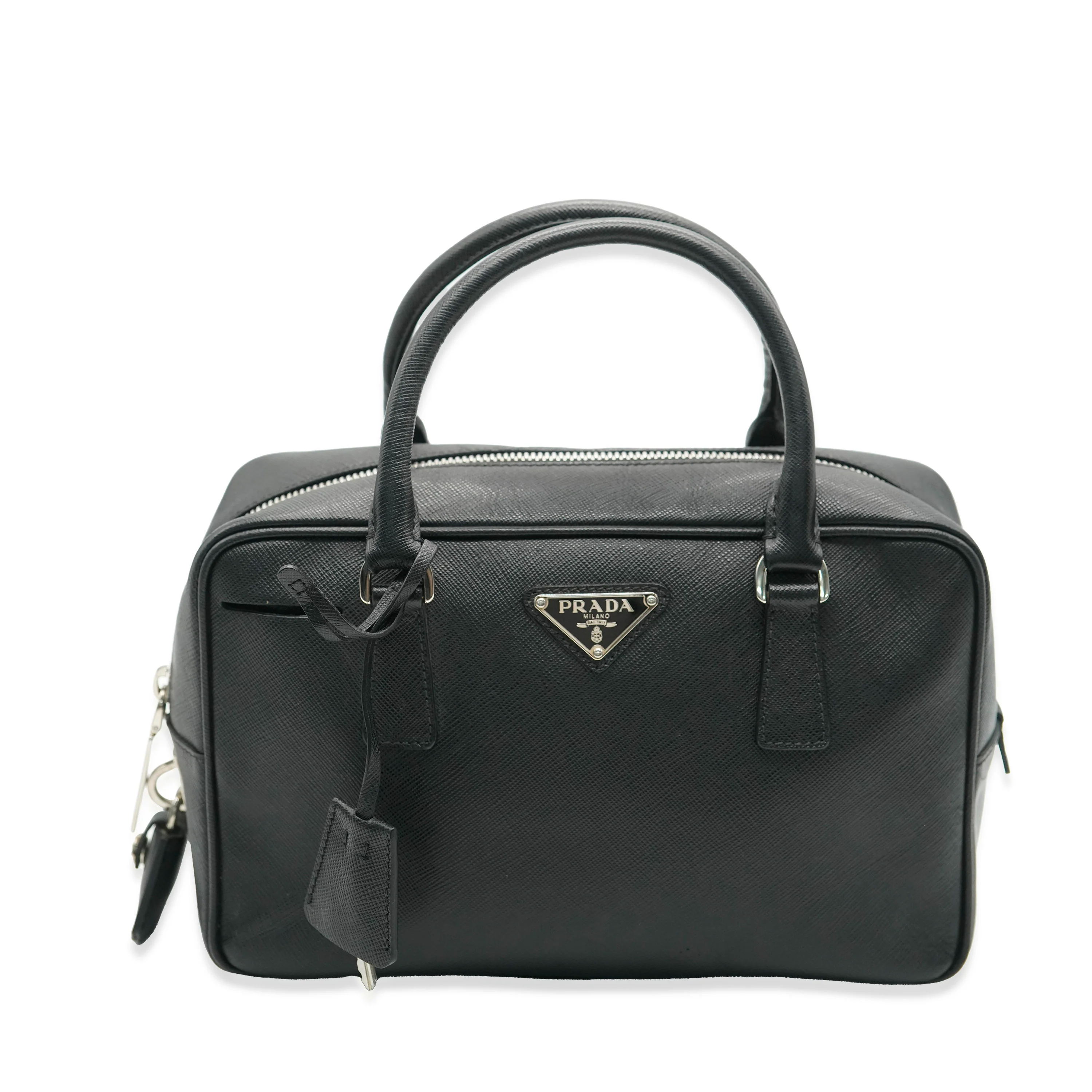 Black Saffiano Small Bauletto Bag - Image 4