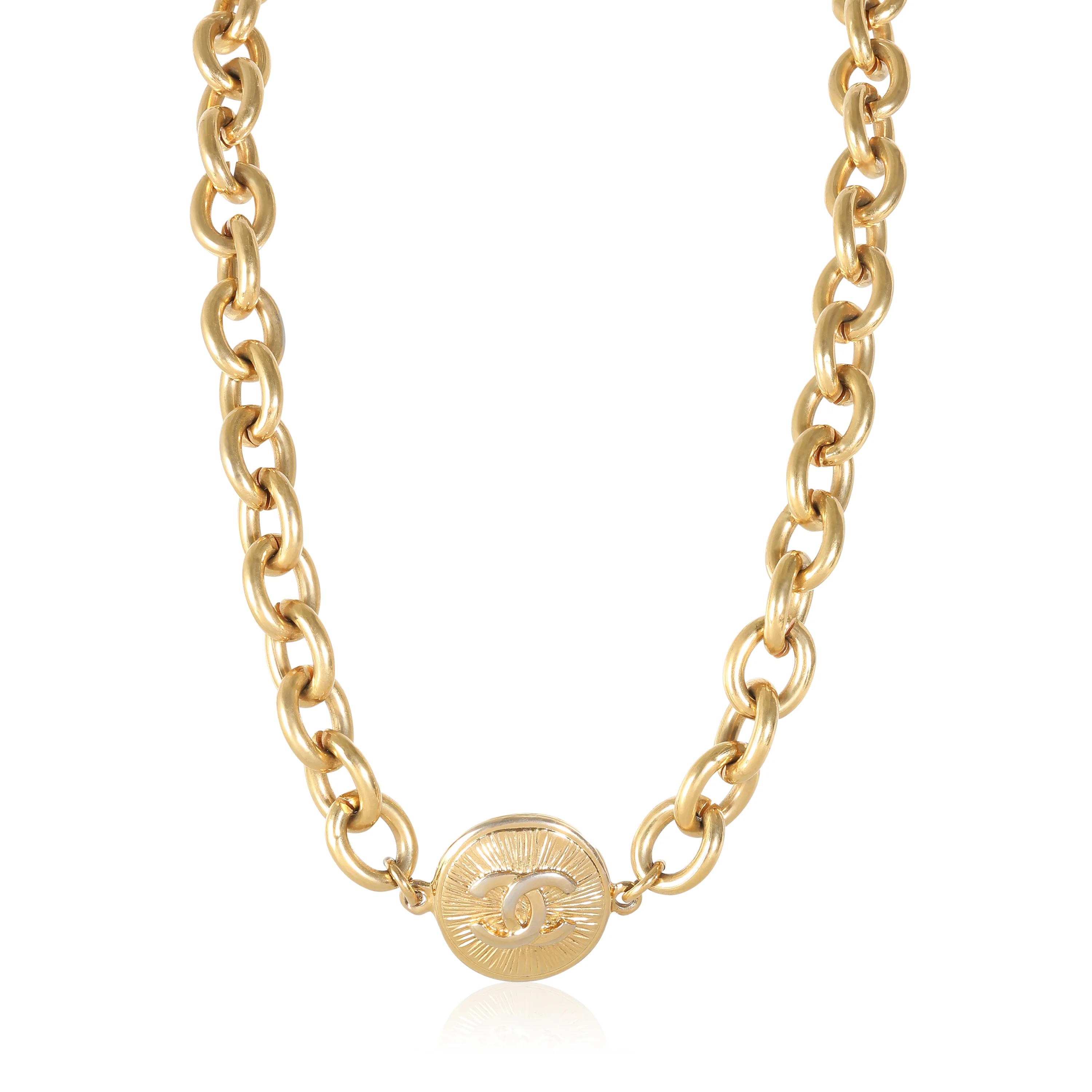 Vintage Fashion Necklace in  Gold Plated