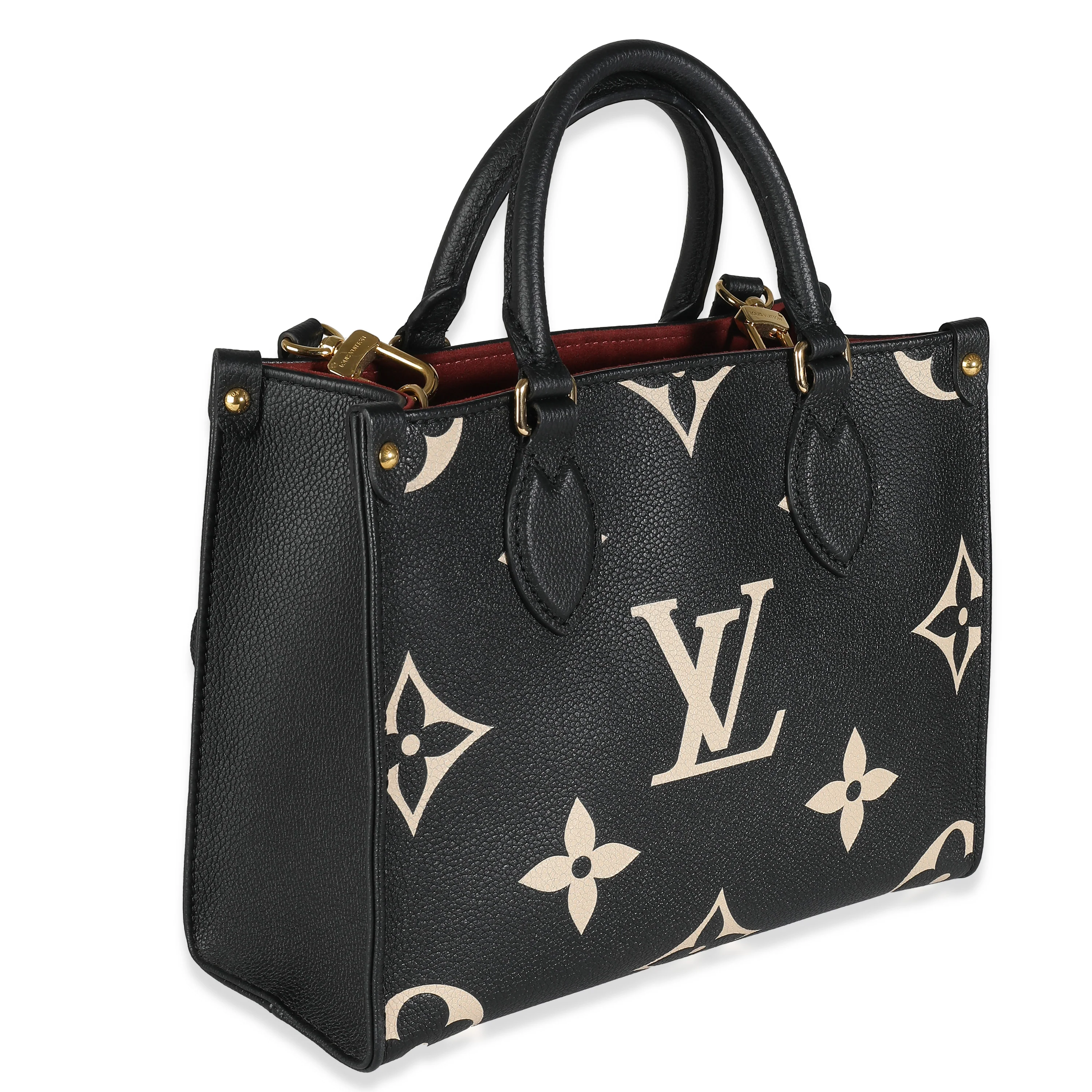 Louis Vuitton Black Beige Giant Monogram Empreinte Onthego PM - Image 3