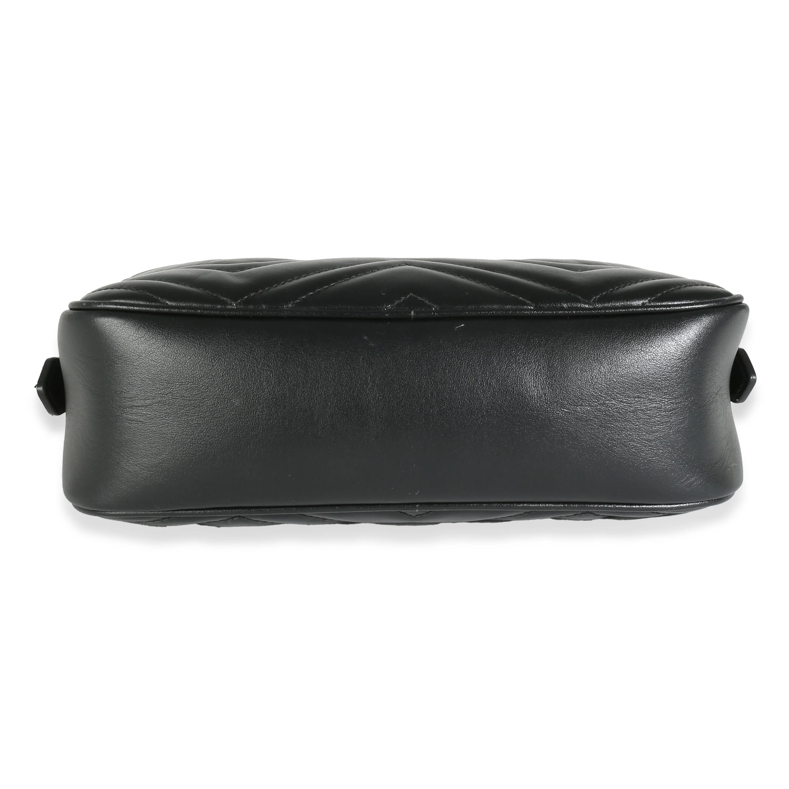 Black Matelasse Leather Small GG Marmont Chain Bag - Image 5