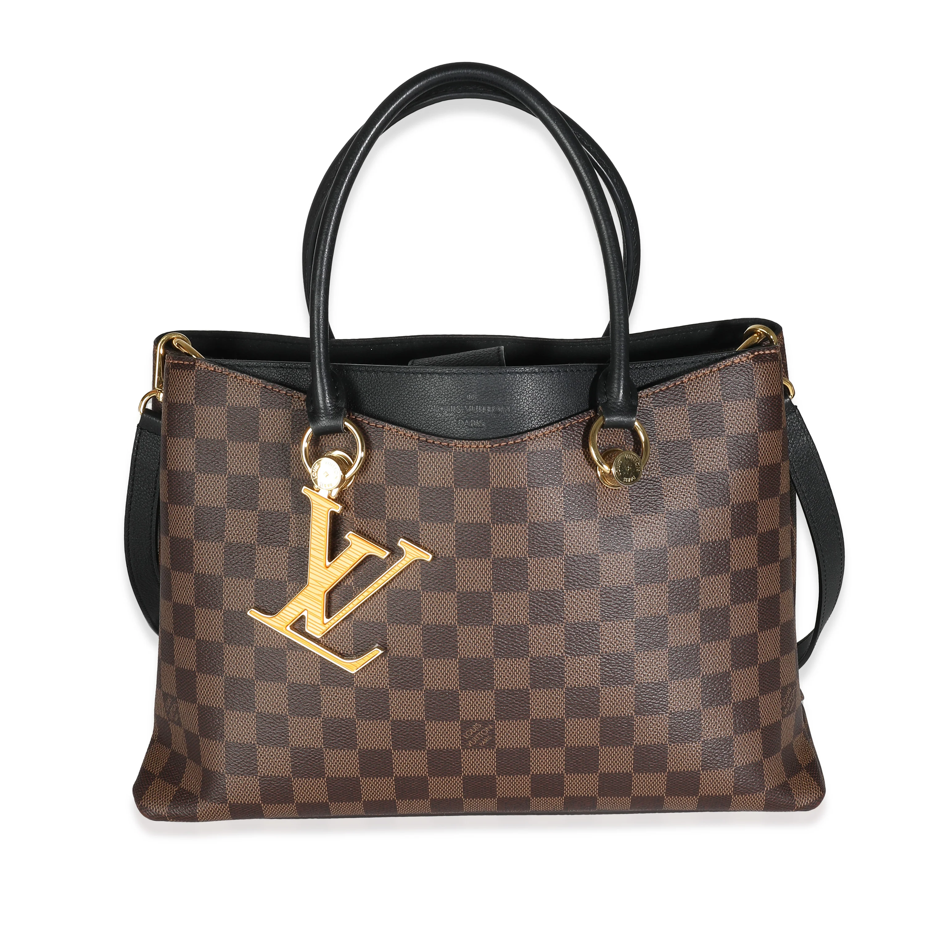 Louis Vuitton Black Damier Ebene Canvas LV Riverside Tote