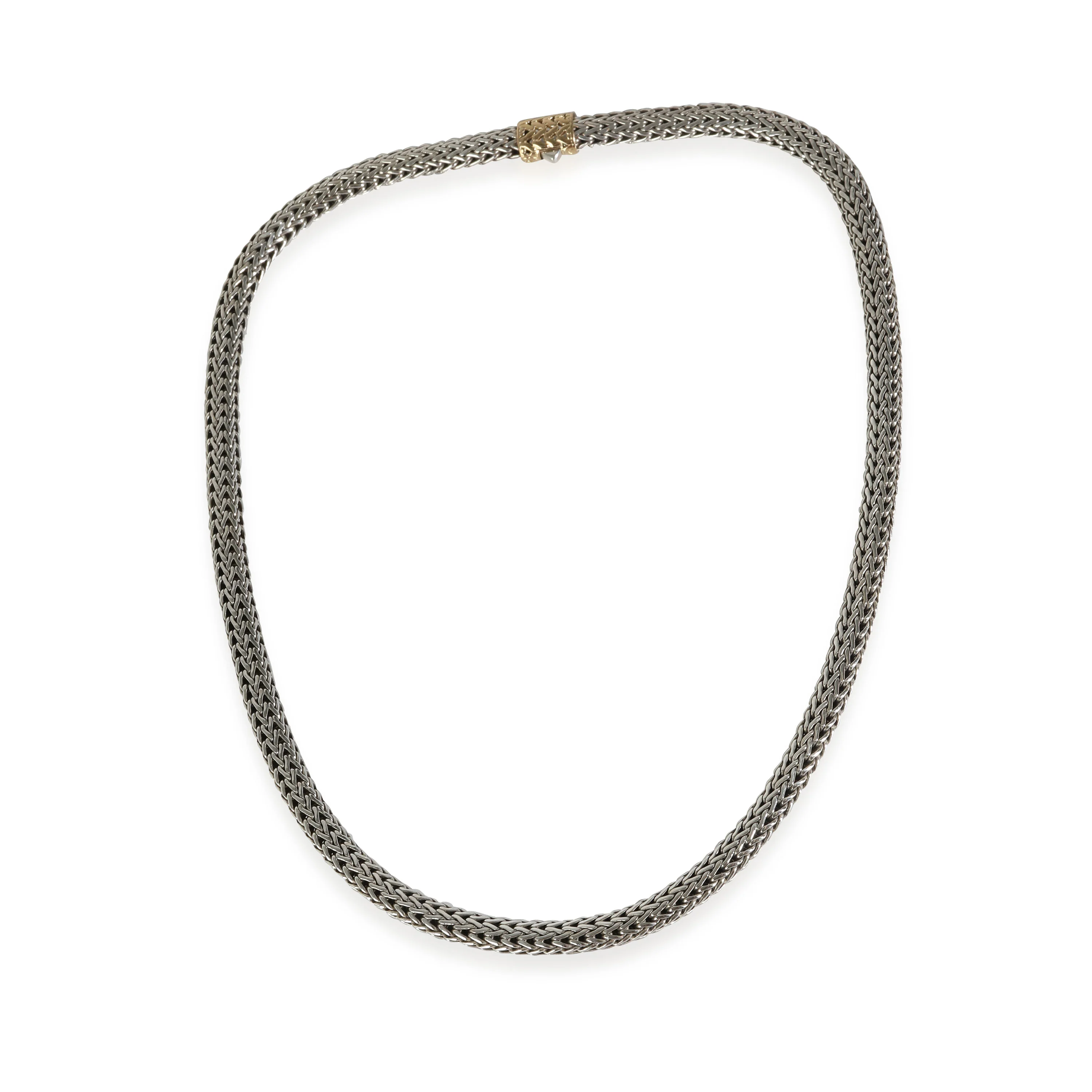 Classic Chain Necklace in 18k Yellow Gold/Sterling Silver - Image 2
