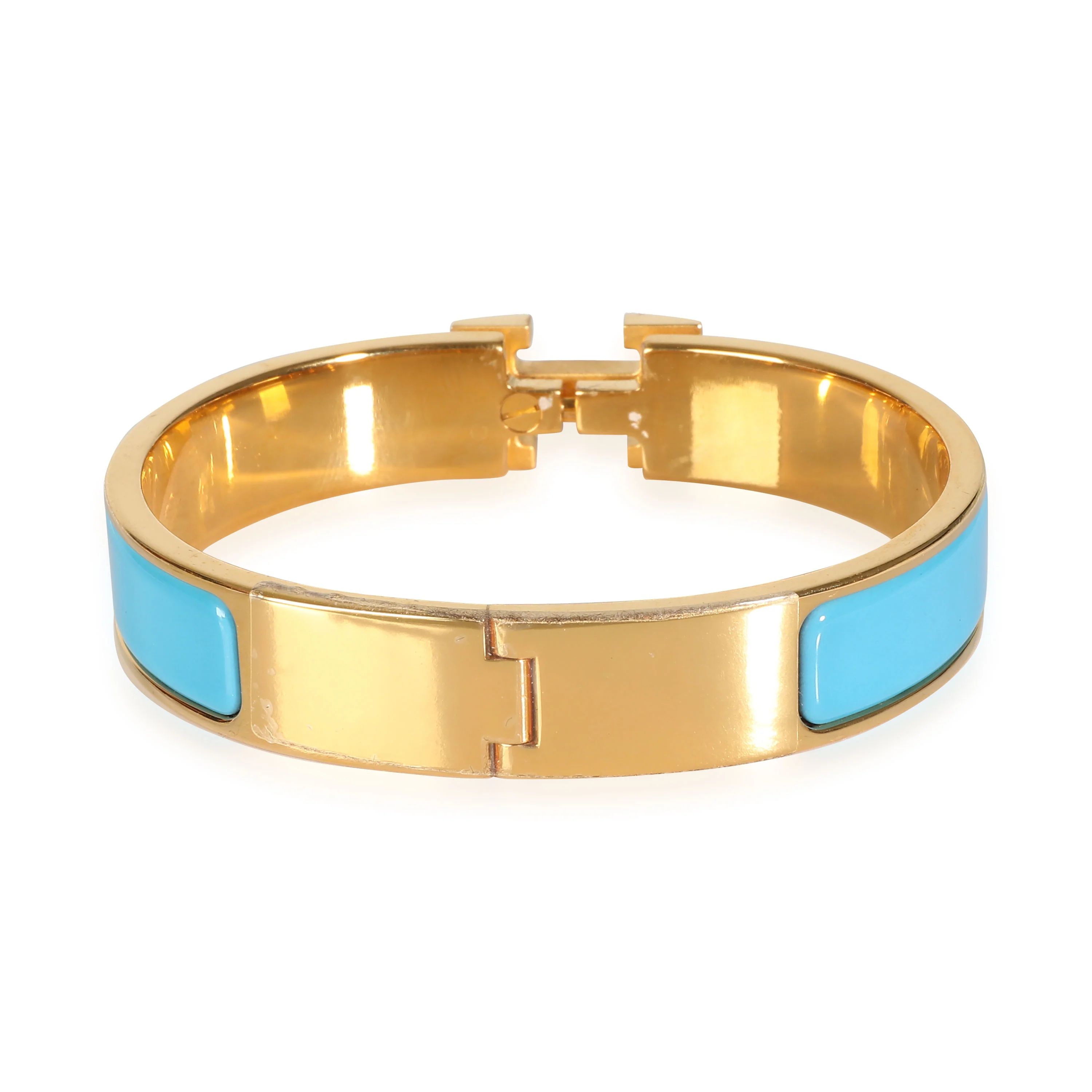 Clic H Teal Bracelet in  Gold Plated - Image 4