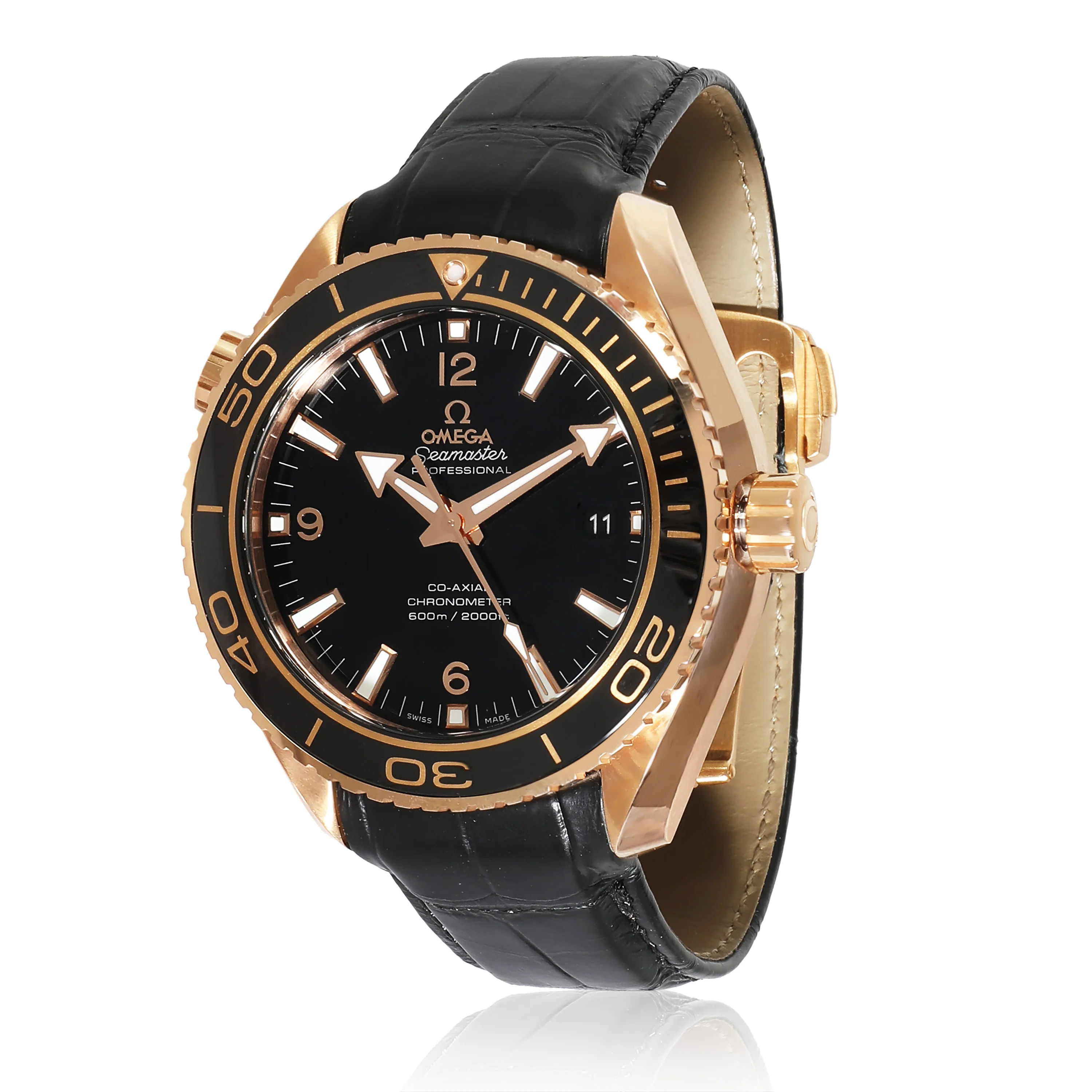 Seamaster Planet Ocean 232.63.46.21.01.001 Mens Watch in 18kt Rose Gold