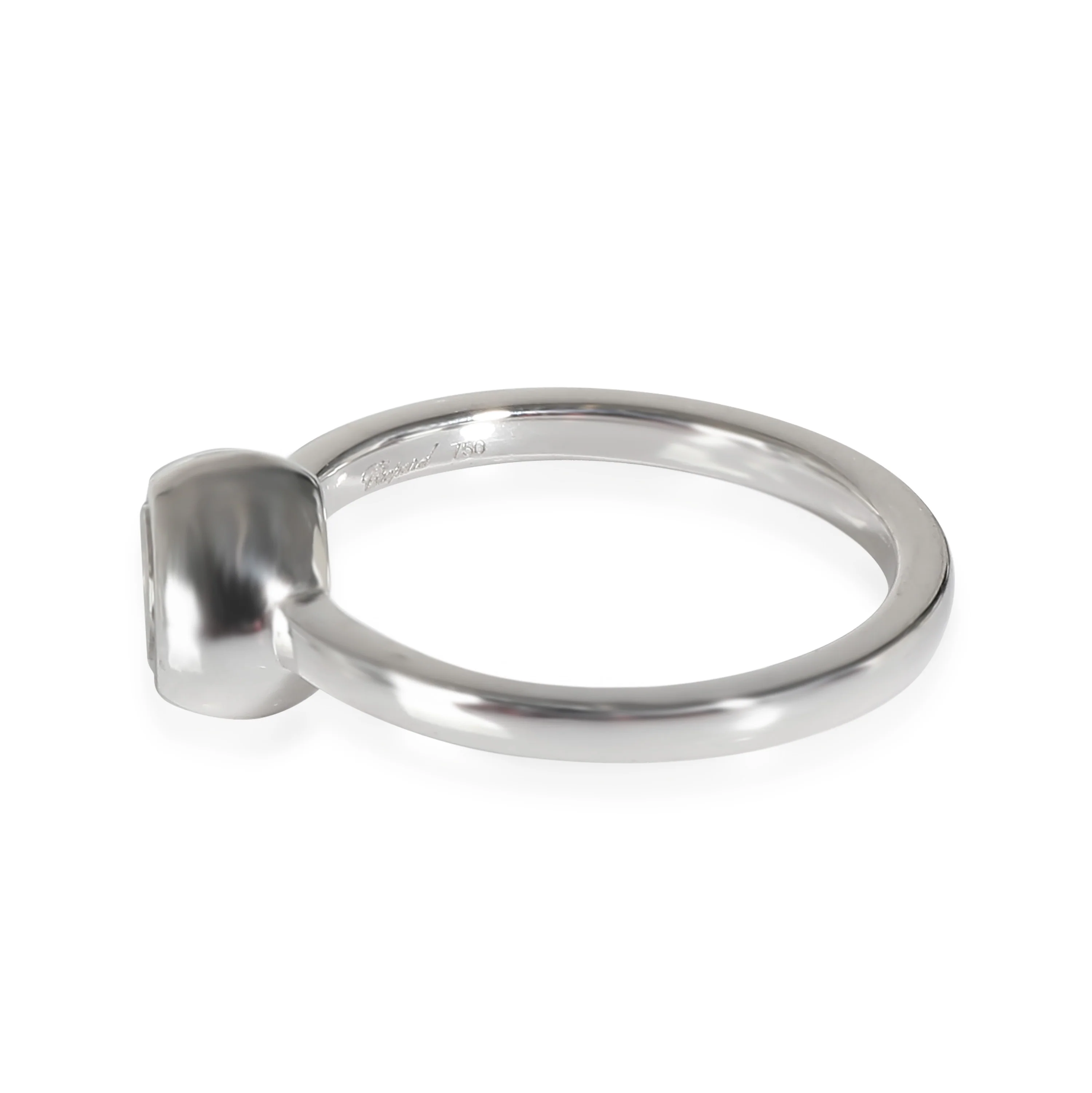 Happy Diamond Heart Ring 18K White Gold 0.03 Ct - Image 2
