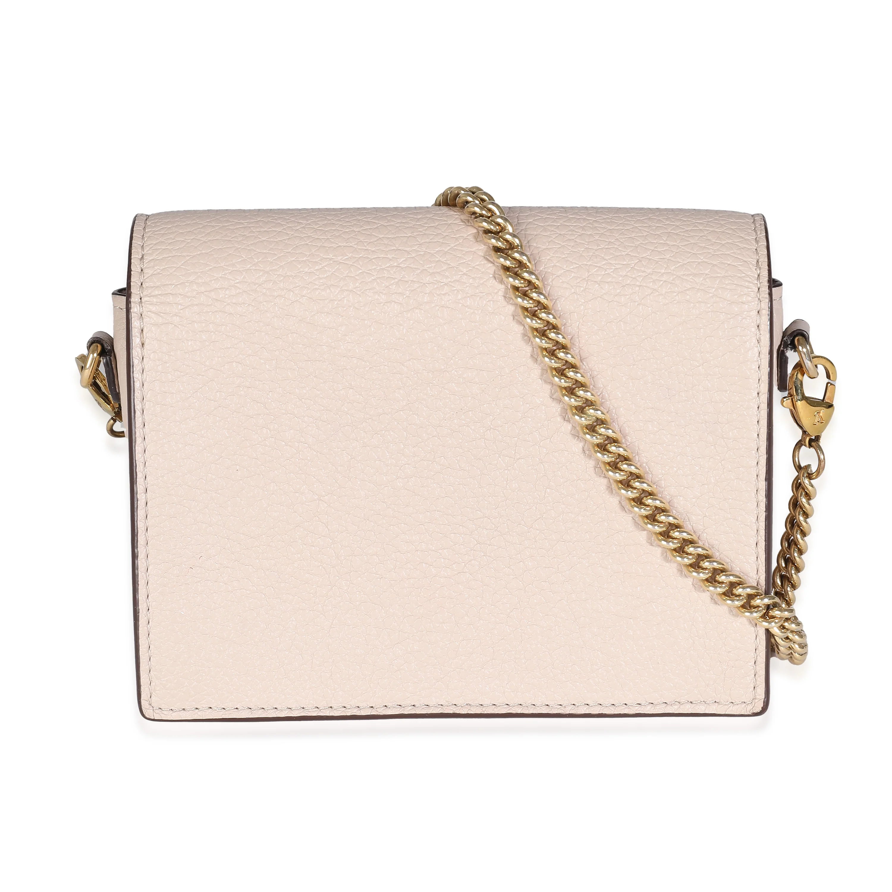 Greige Calfskin Mini MyLockMe Chain Pochette - Image 4
