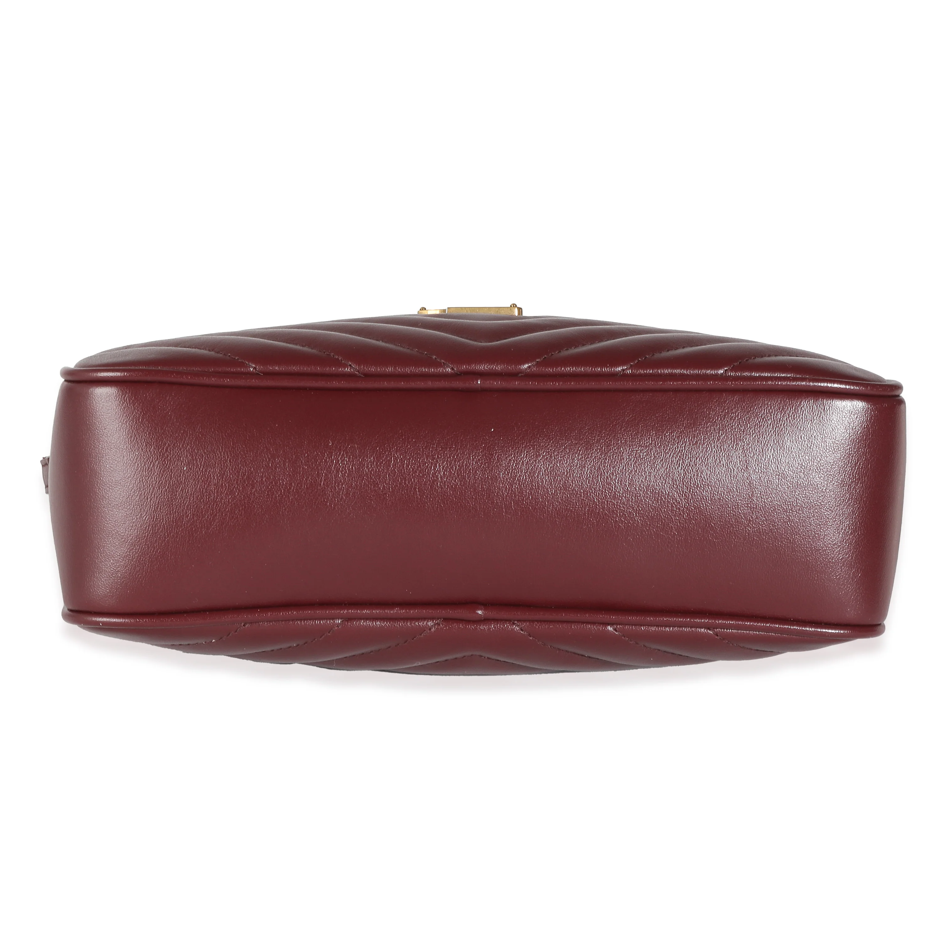Saint Laurent Burgundy Matelasse Calfskin Lou Camera Bag - Image 5