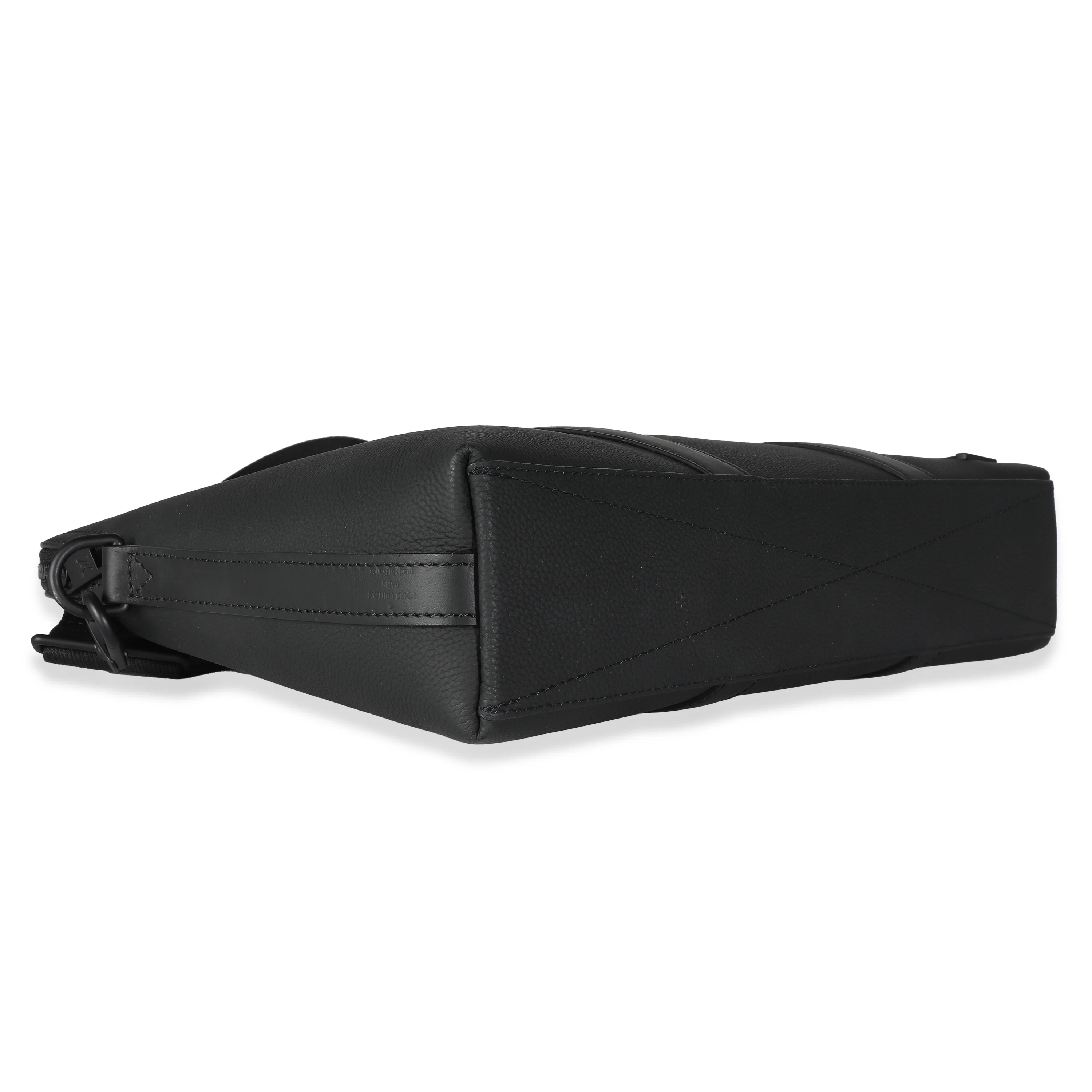 Black Calfskin Aerogram Takeoff Briefcase - Image 8