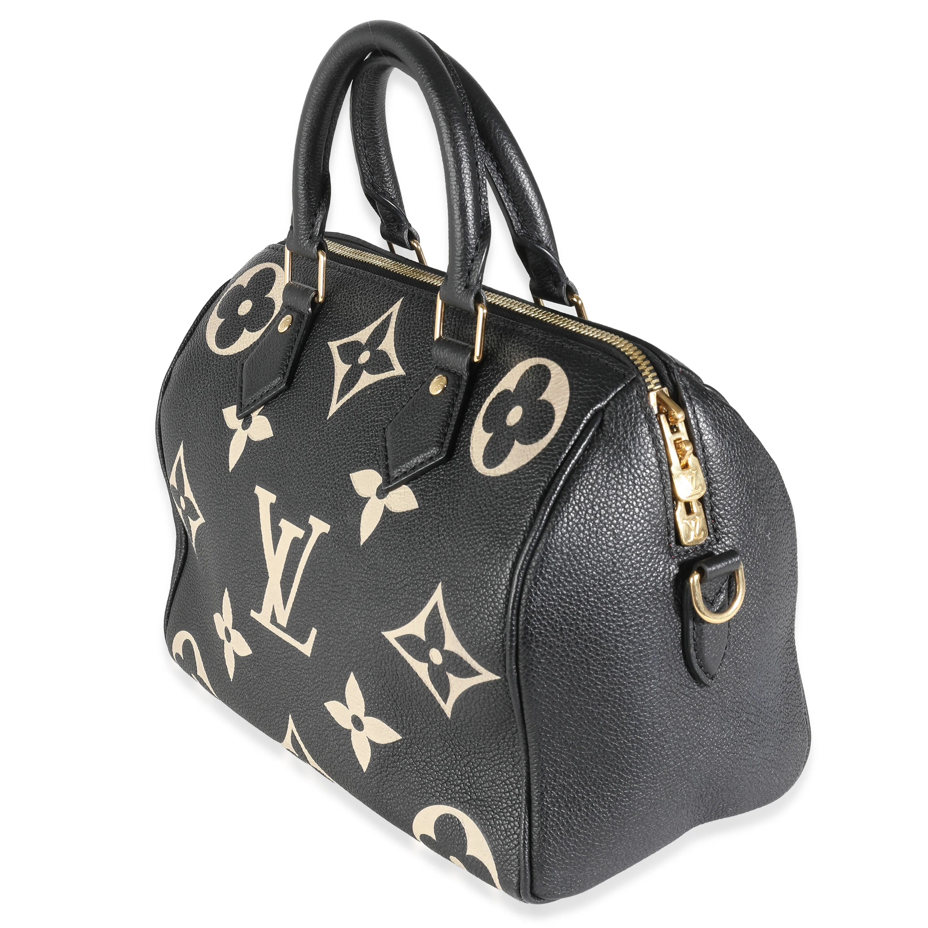 Black Beige Monogram Empreinte Speedy Bandouliere 25 - Image 2