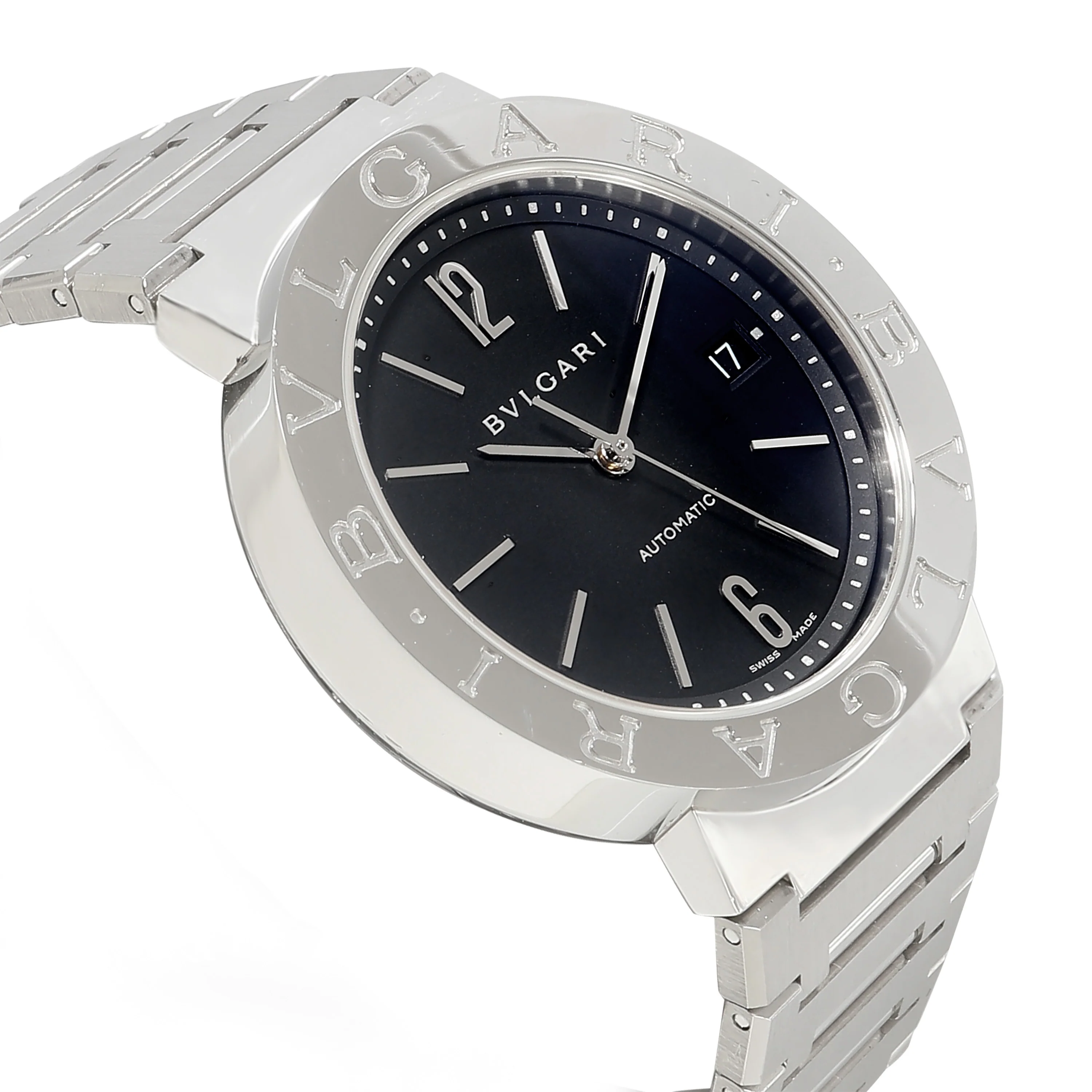 Bvlgari/Bvlgari BB 38 SS Auto Mens Watch in Stainless Steel - Image 2