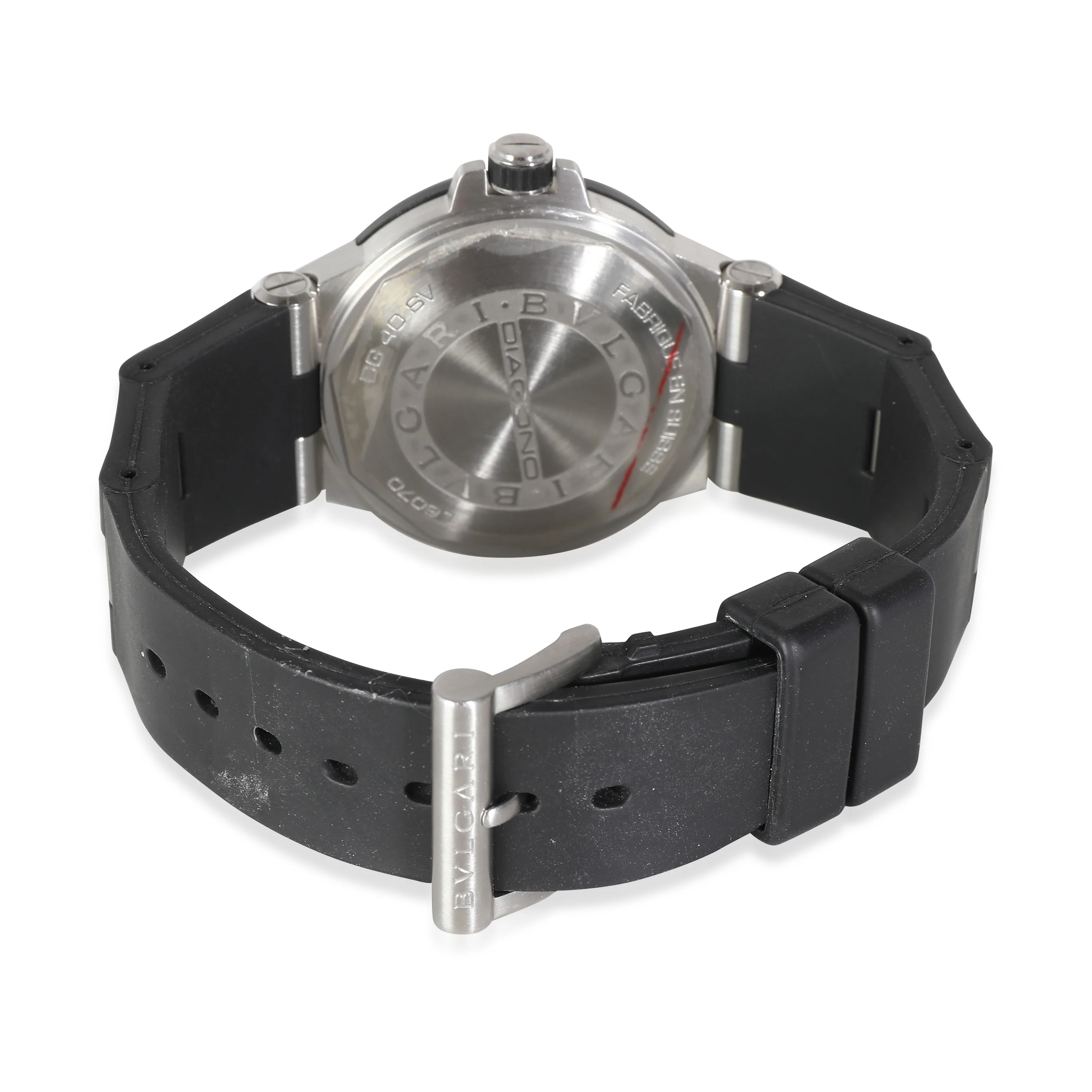 Diagono DG 40 SV Mens Watch in Stainless Steel/Rubber - Image 4