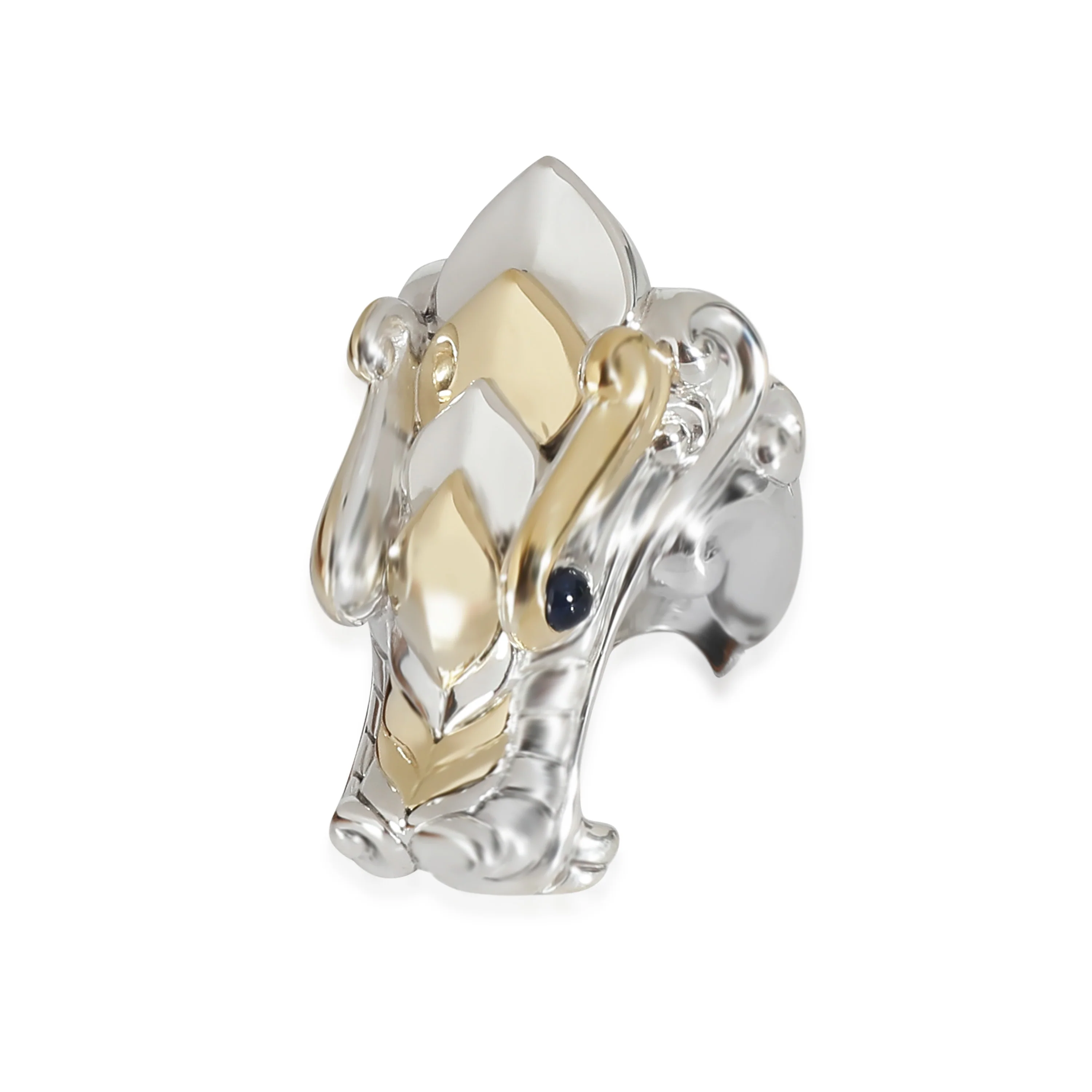 Naga Sapphire Fashion Ring in 18k Yellow Gold/Sterling Silver - Image 2