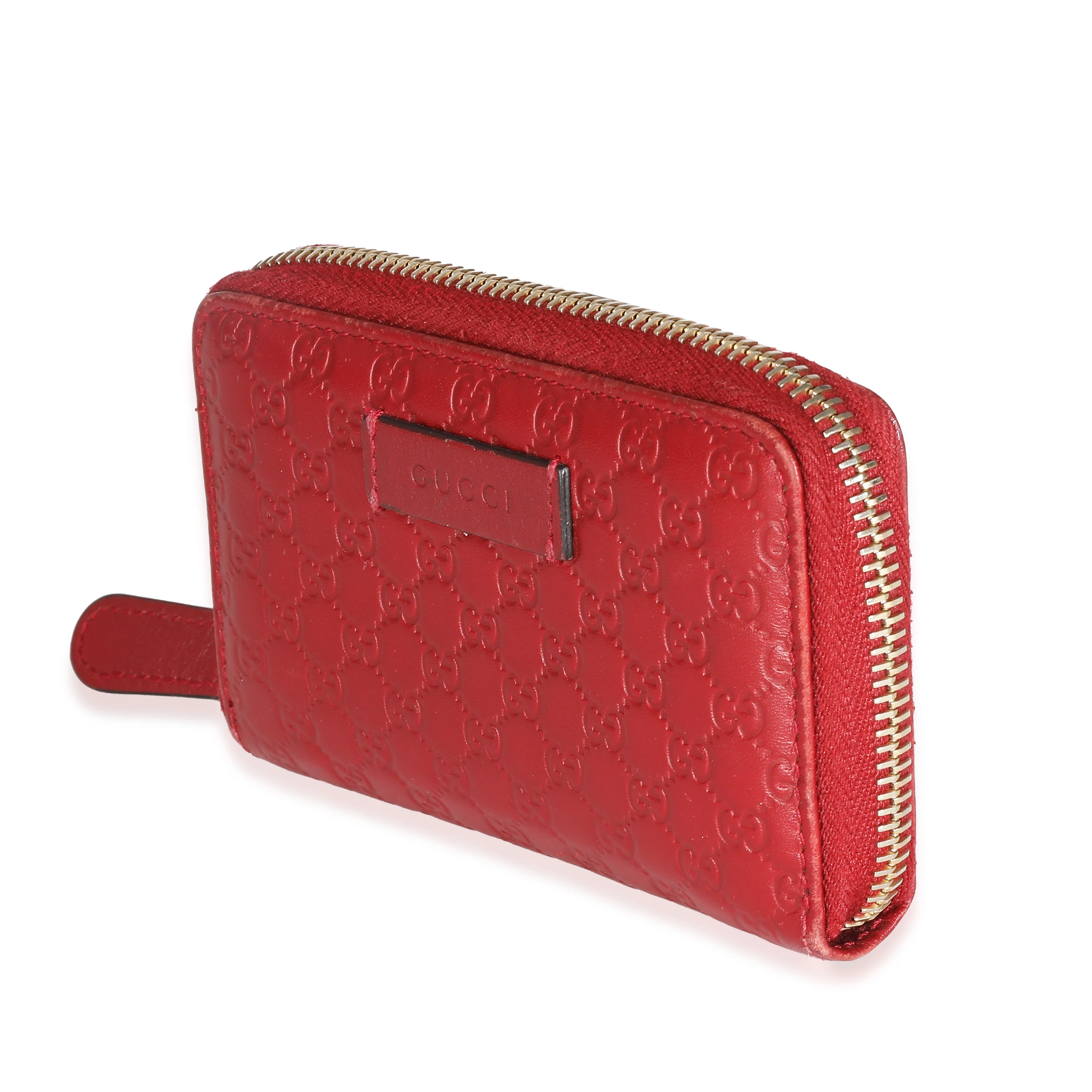 Red Microguccissima Leather Compact Wallet - Image 2
