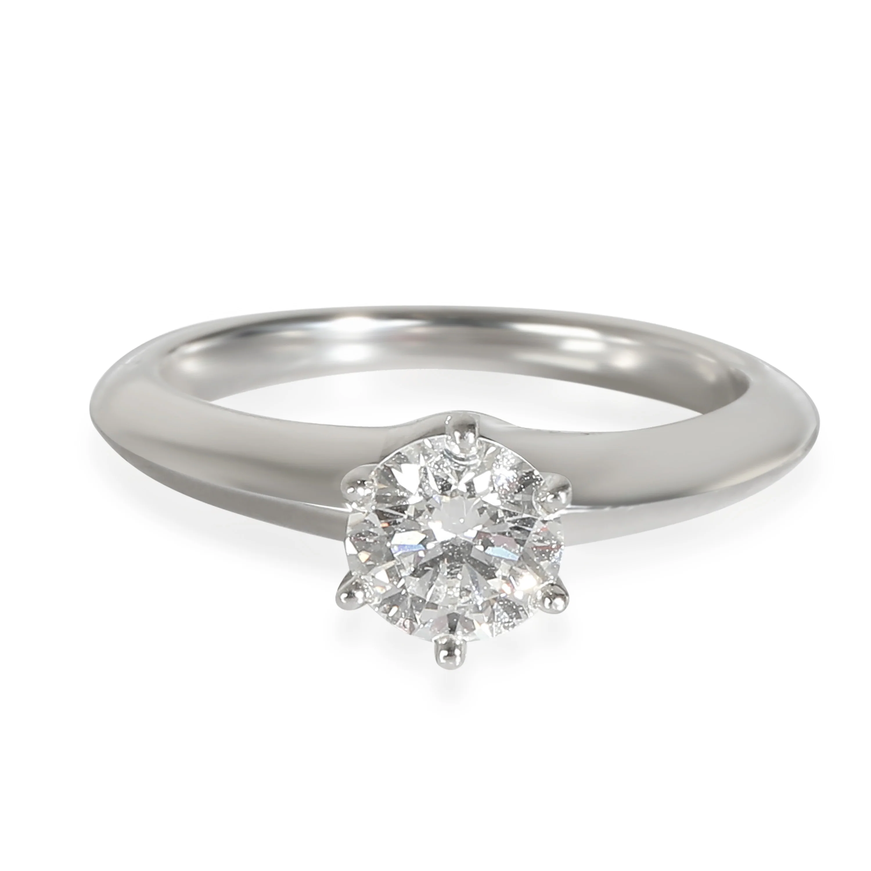 Solitaire Engagement Ring in Platinum H VS1 0.58 CTW