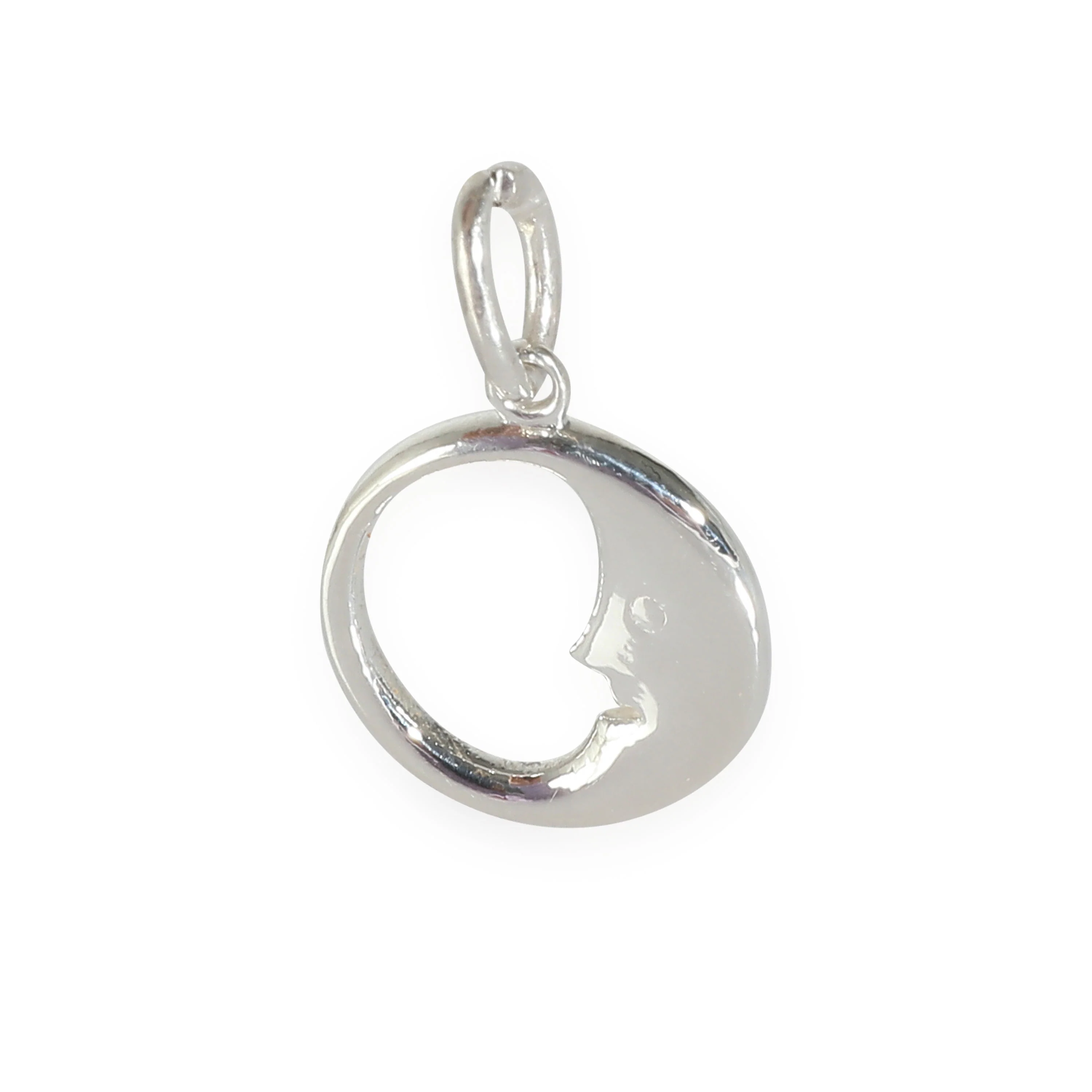 Man on Moon Charm in Sterling Silver - Image 2