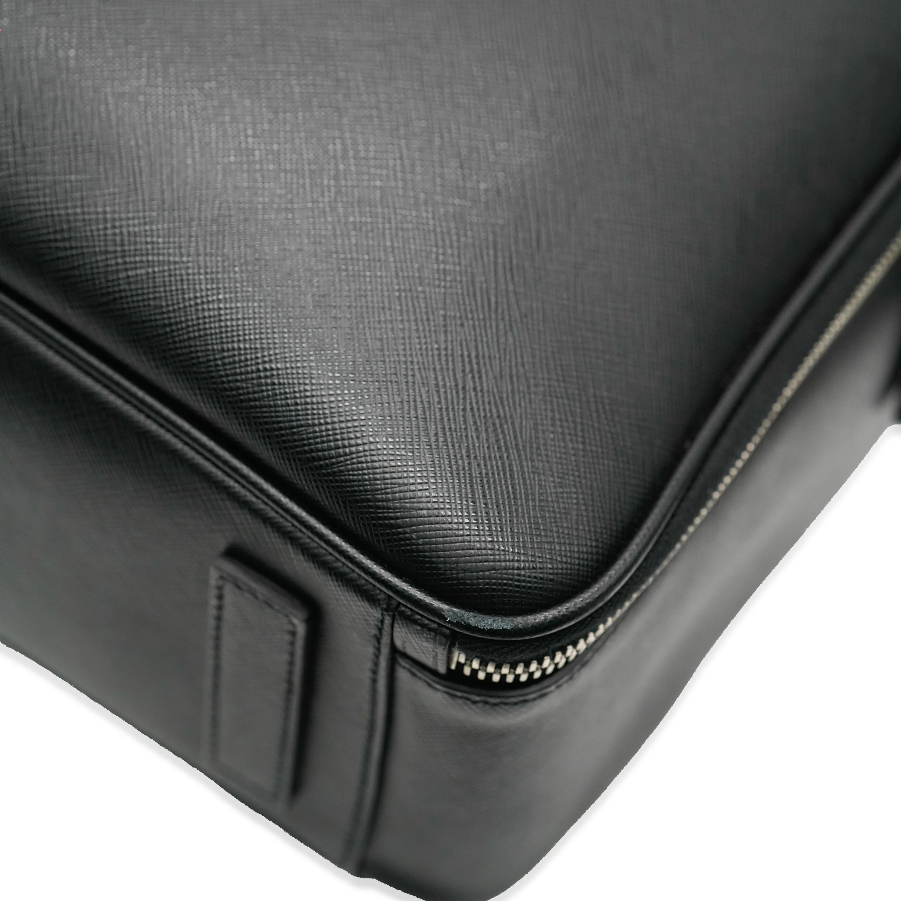 Black Saffiano Leather Briefcase - Image 11