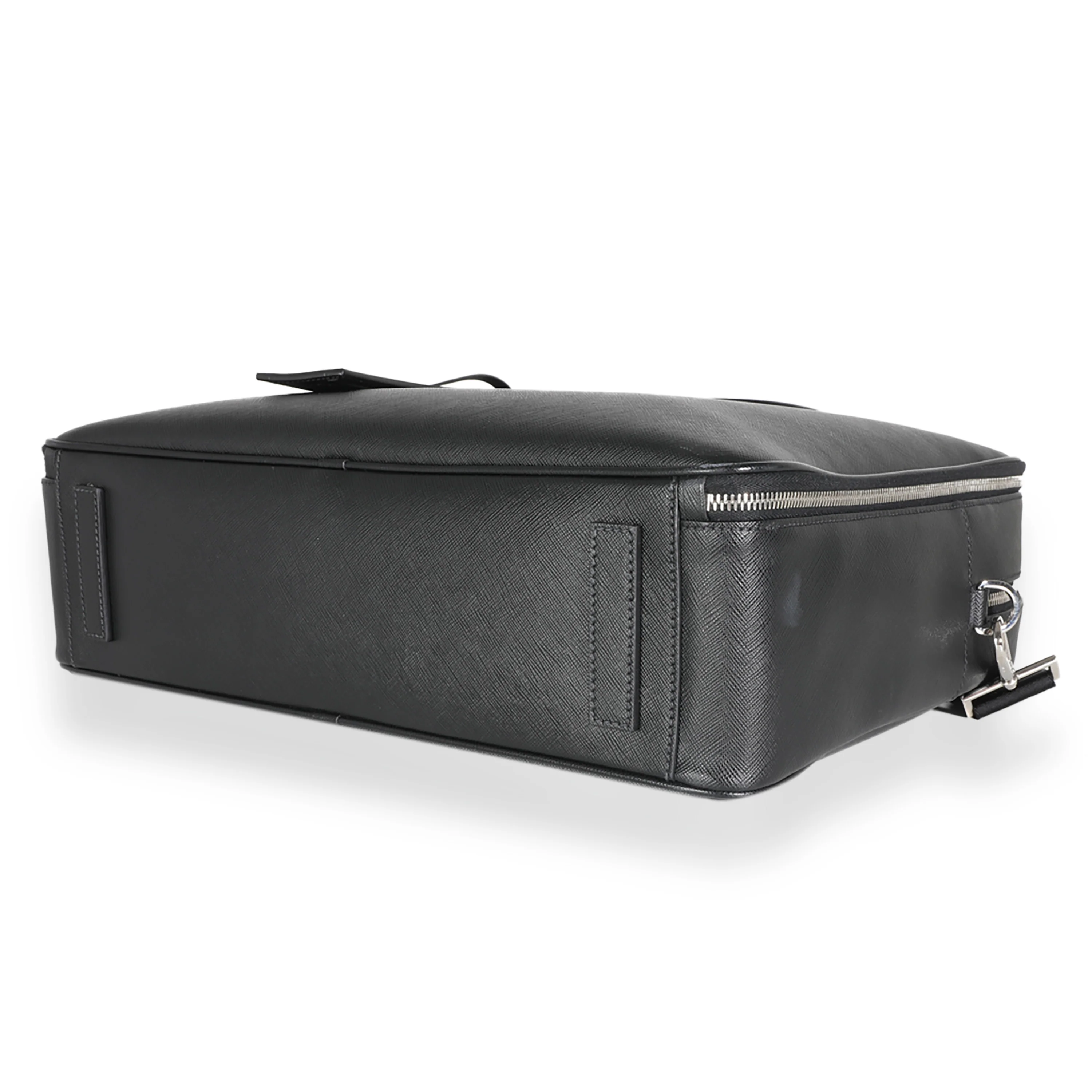 Black Saffiano Leather Briefcase - Image 7