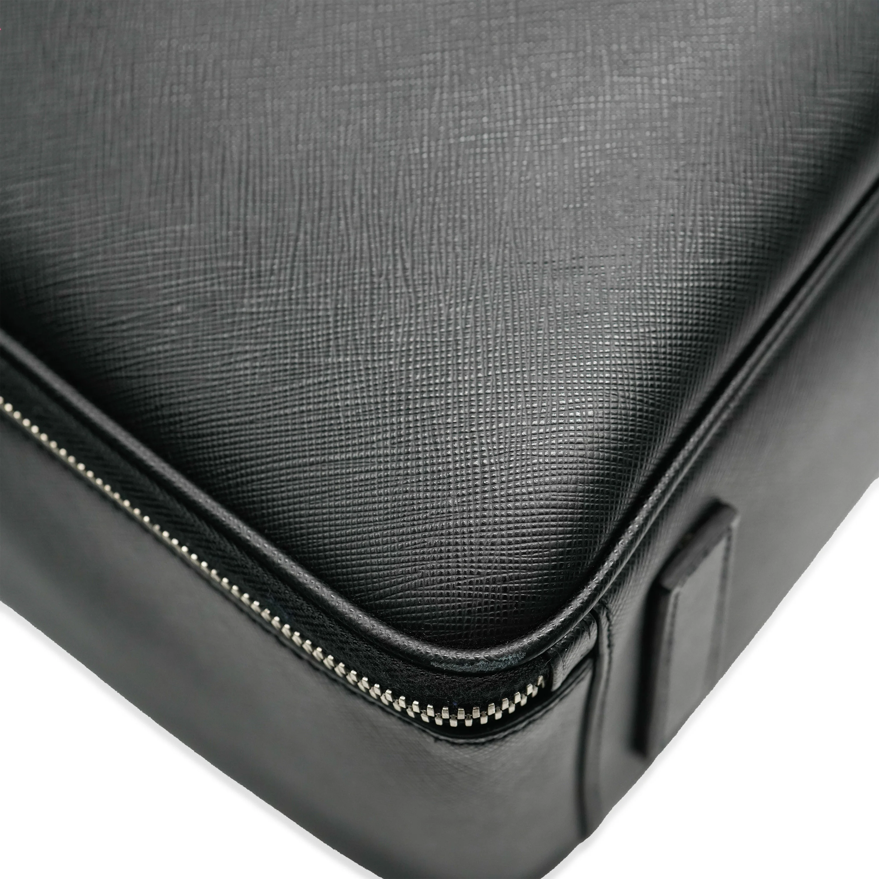 Black Saffiano Leather Briefcase - Image 8