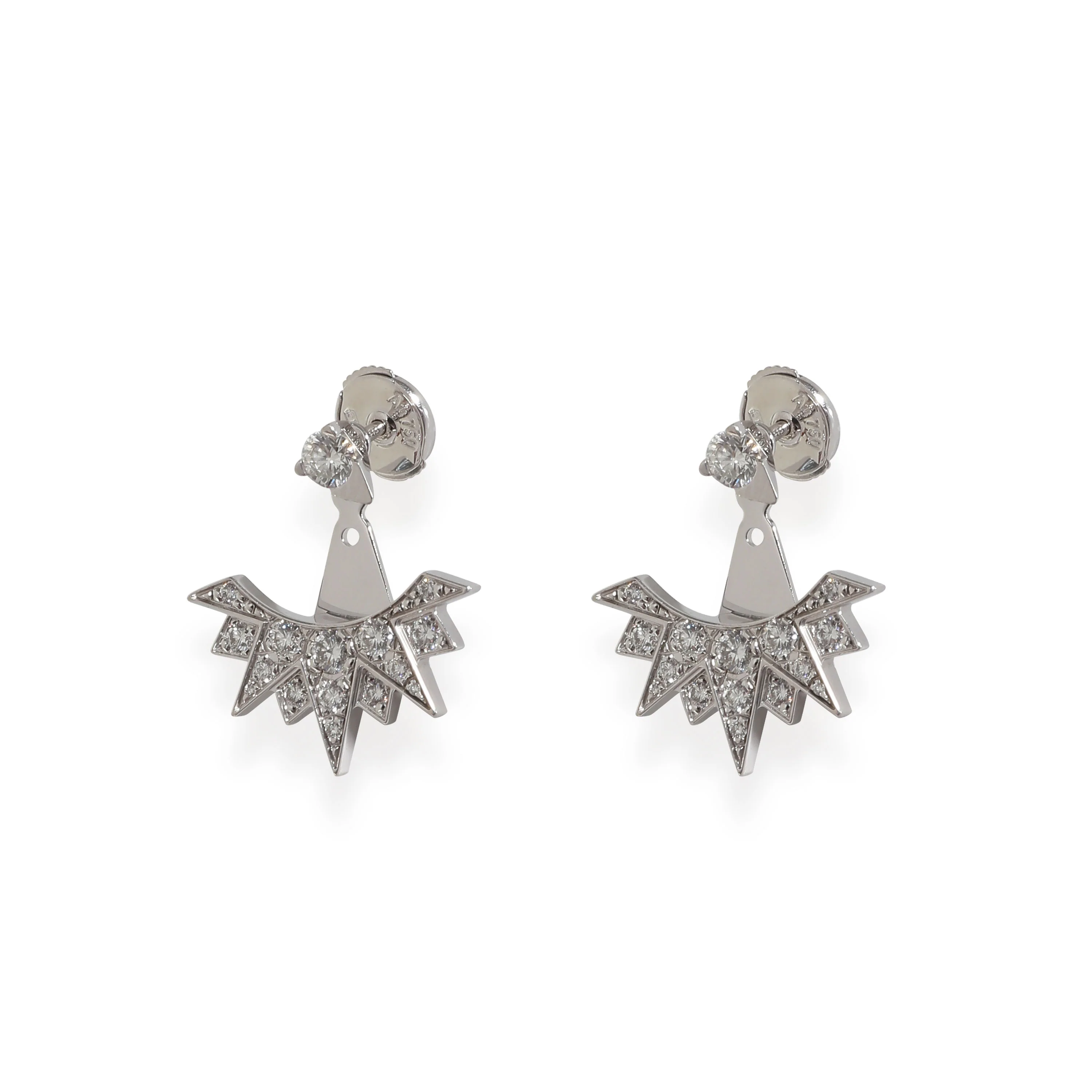 Sunlight Earrings in 18k White Gold 0.74 CTW