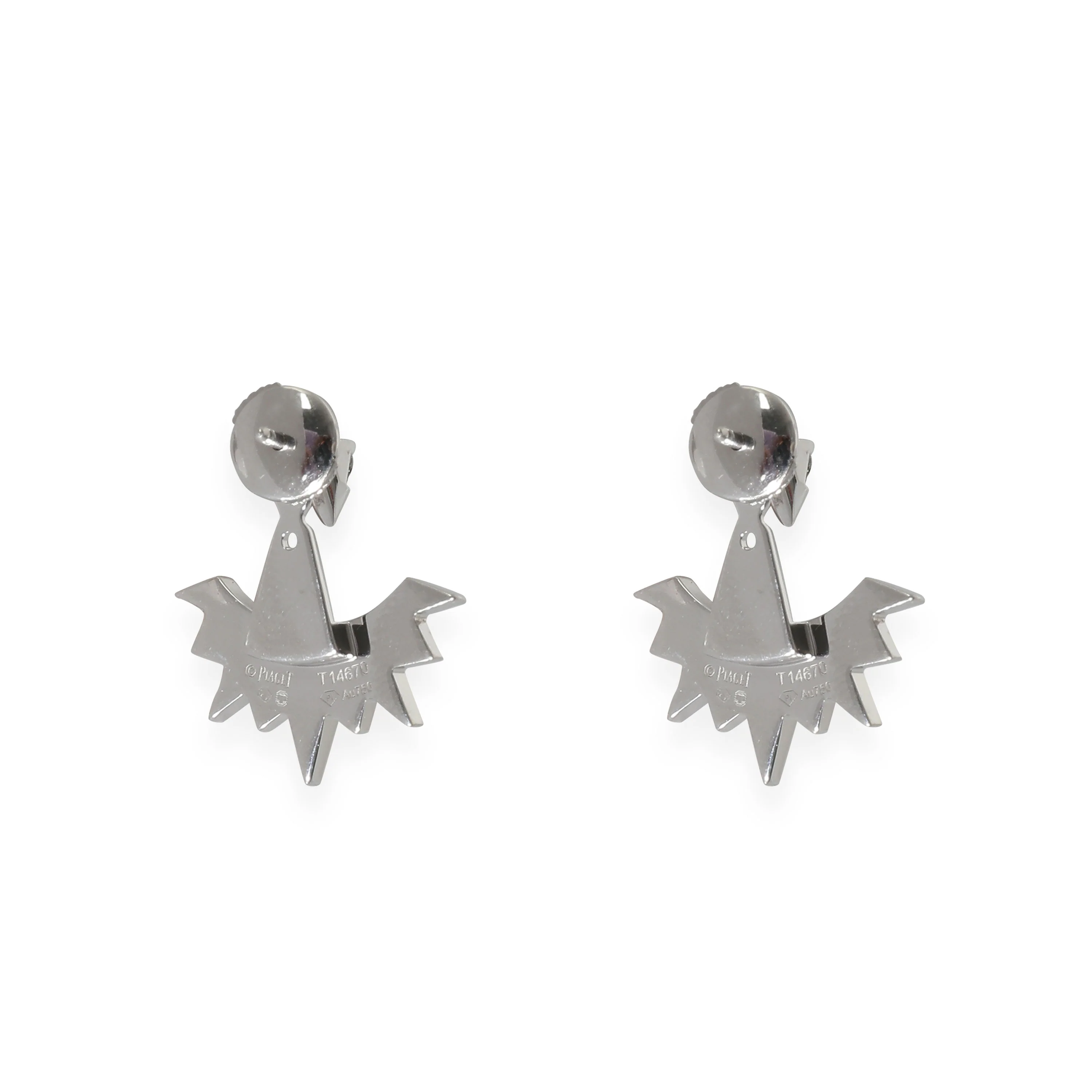 Sunlight Earrings in 18k White Gold 0.74 CTW - Image 3