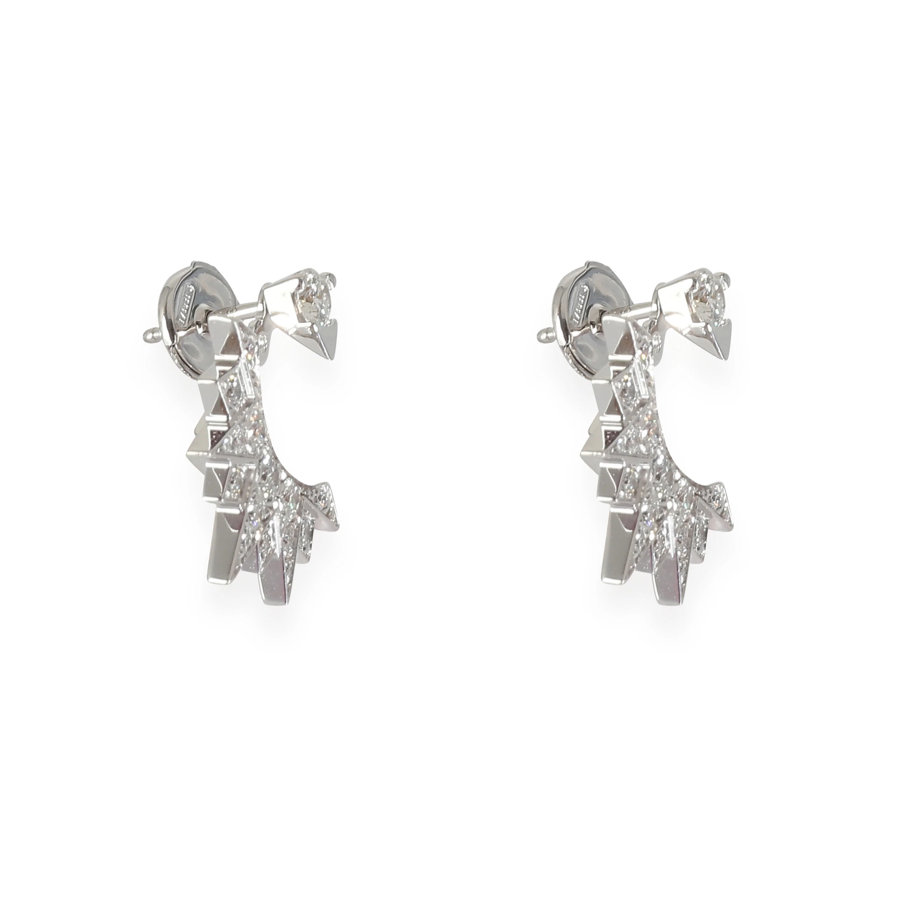 Sunlight Earrings in 18k White Gold 0.74 CTW - Image 5