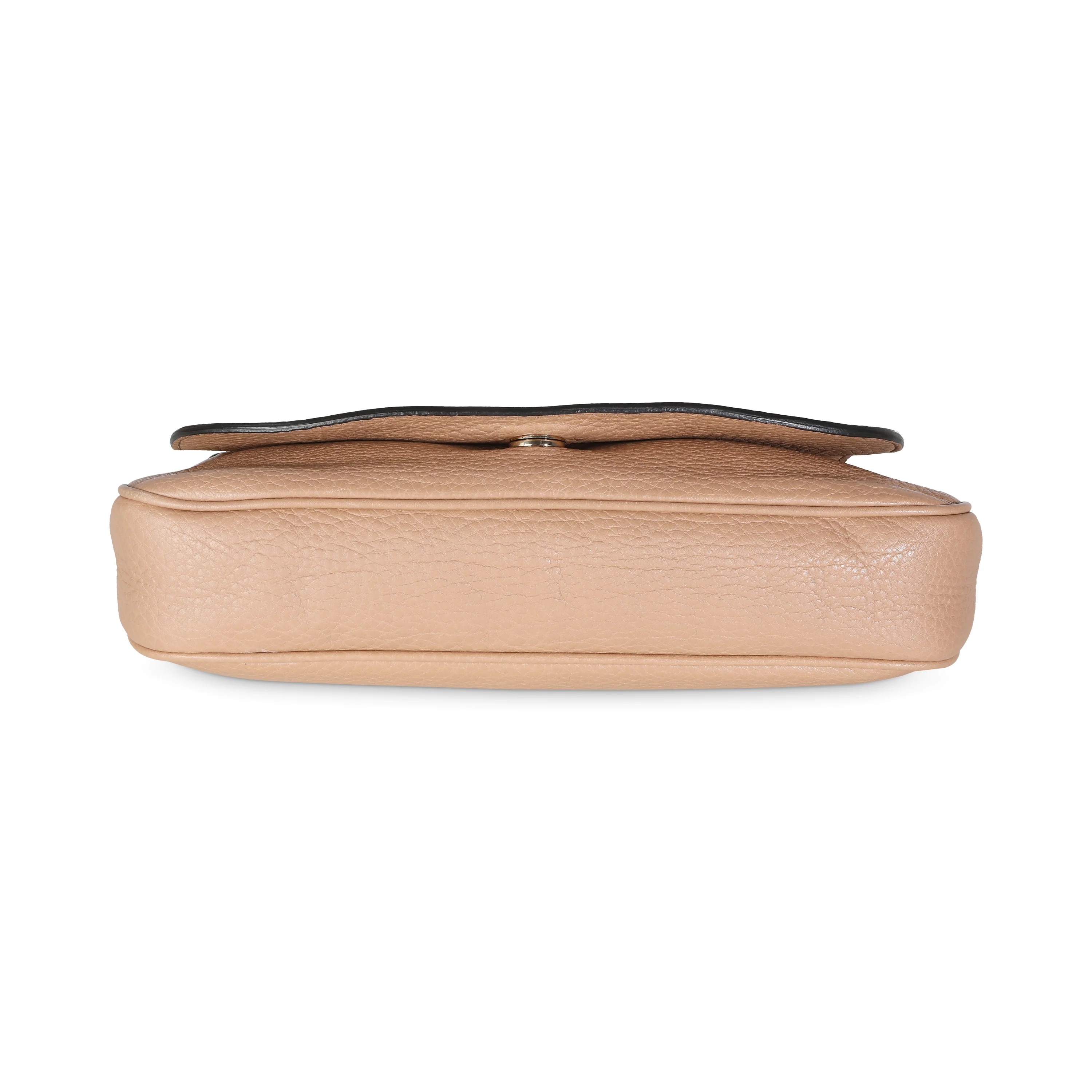 Beige Leather Medium Soho Chain Crossbody - Image 5