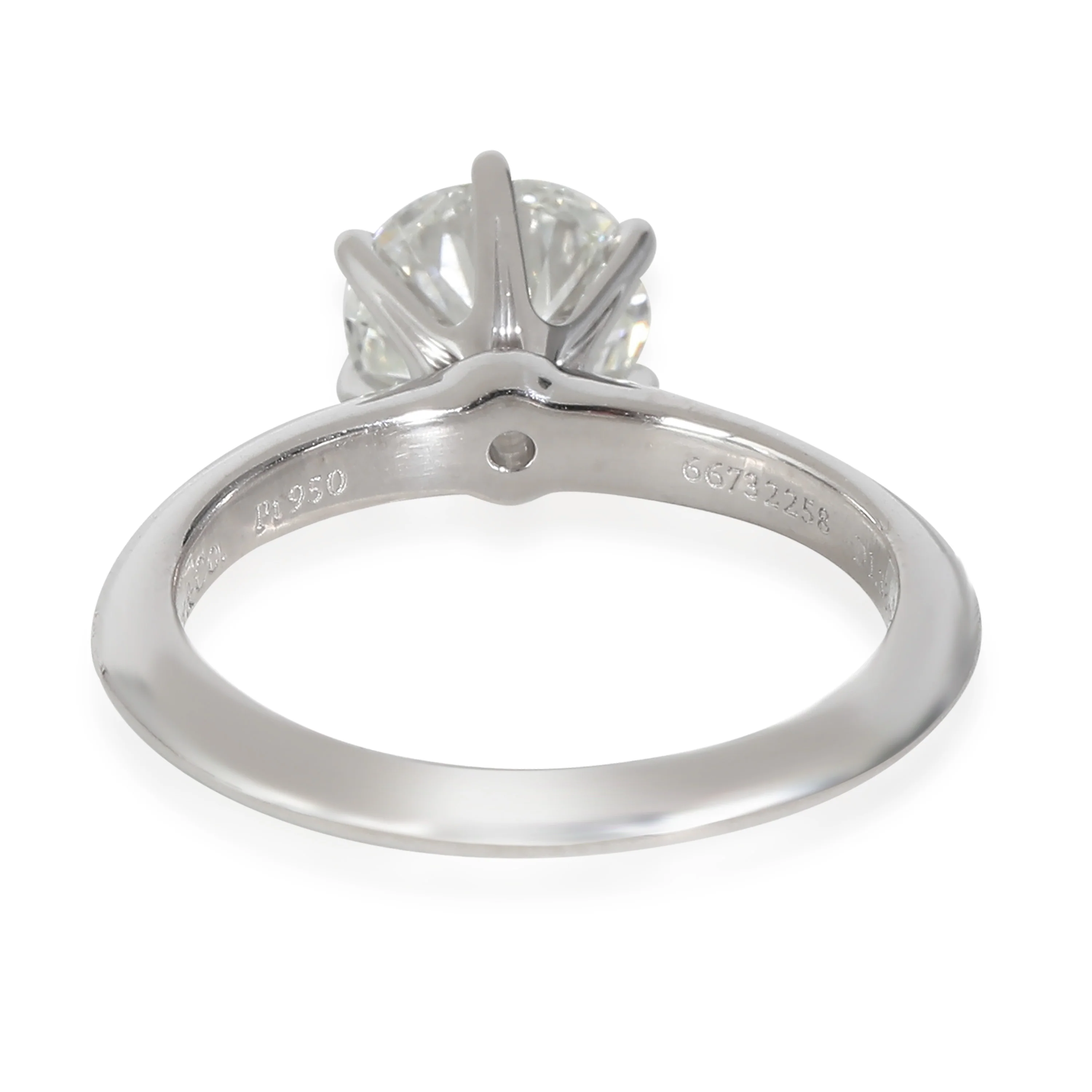 Diamond Engagement Ring in Platinum I VS1 1.38 CTW - Image 4