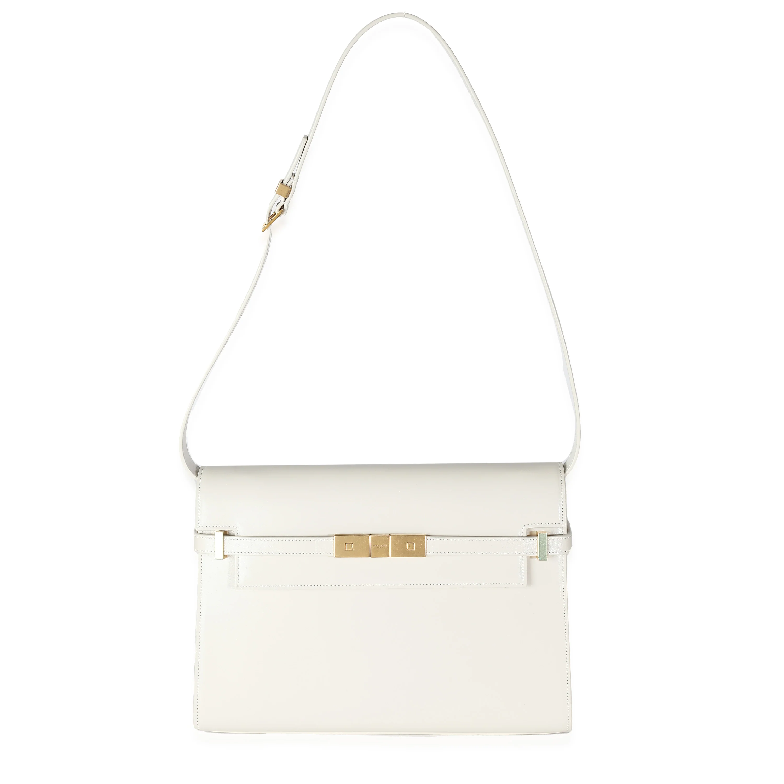 Crema Calfskin Medium Manhattan Shoulder Bag