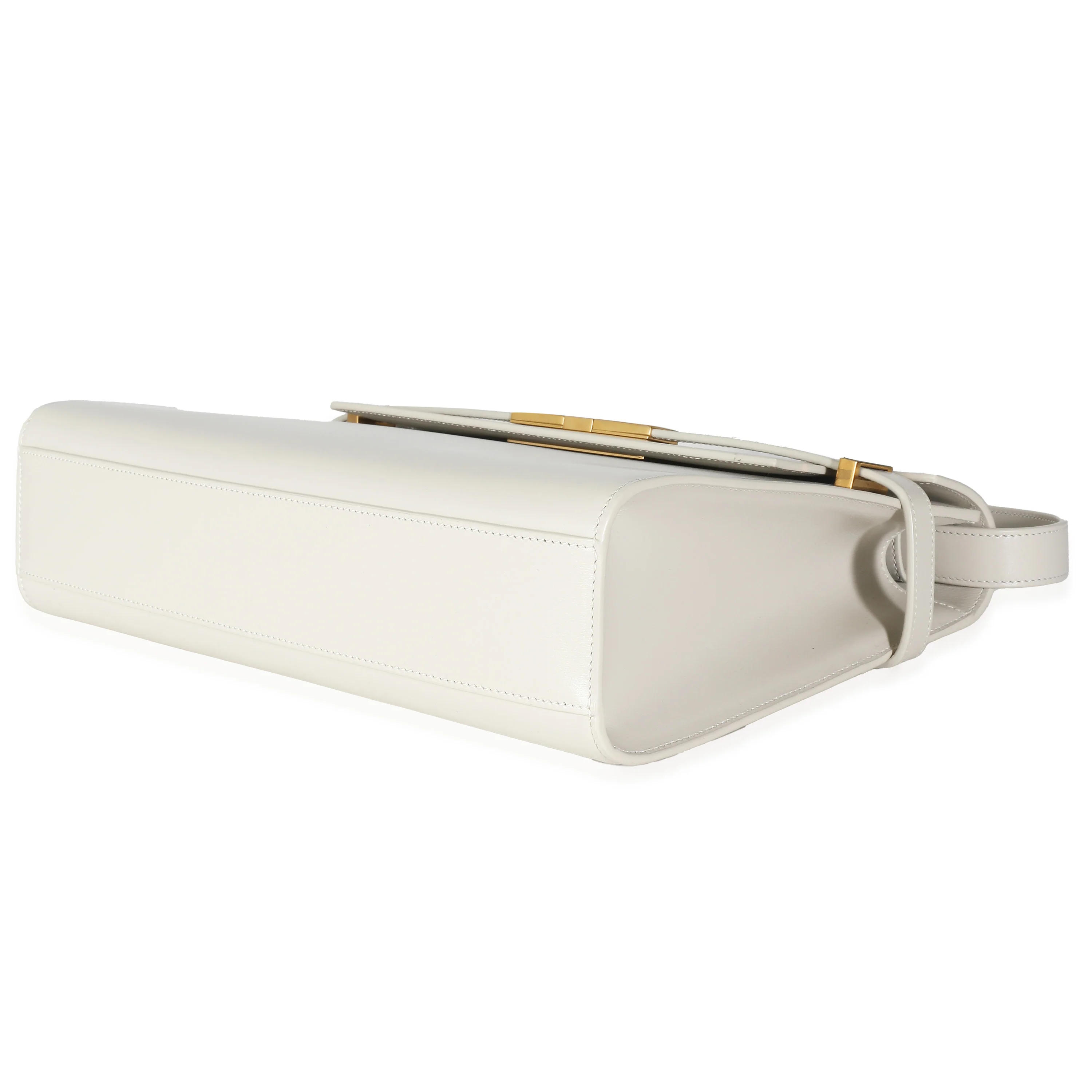 Crema Calfskin Medium Manhattan Shoulder Bag - Image 4