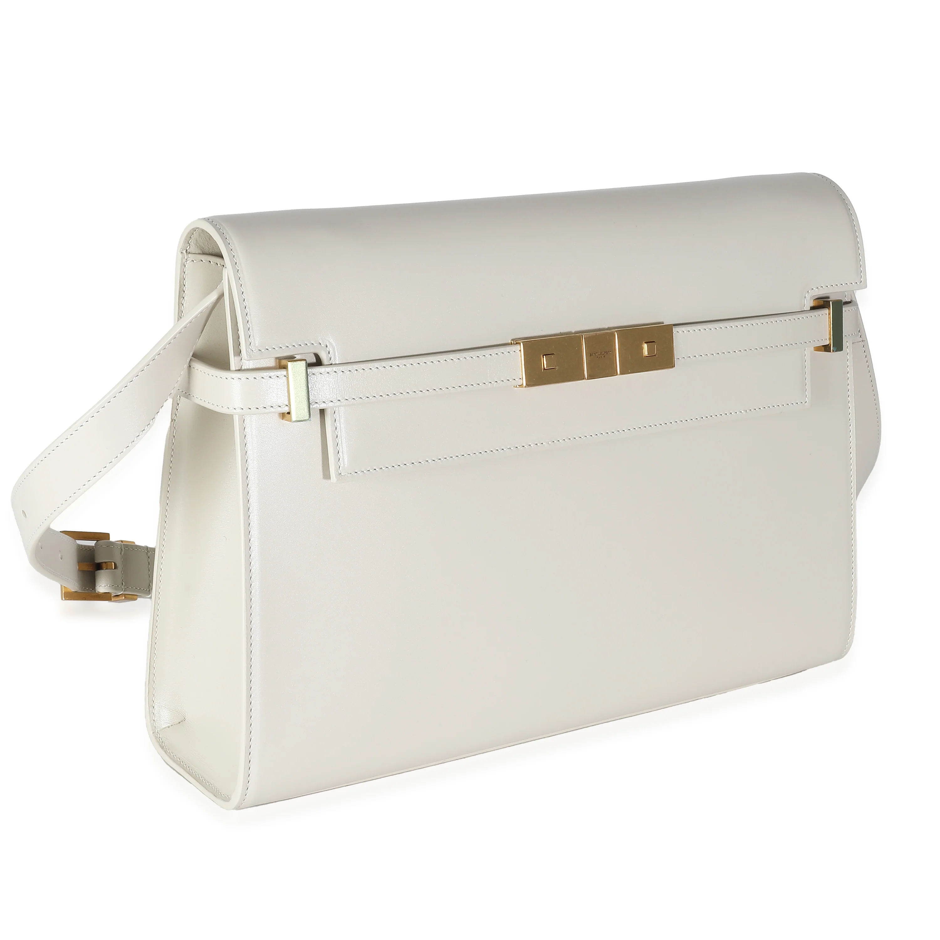 Crema Calfskin Medium Manhattan Shoulder Bag - Image 5
