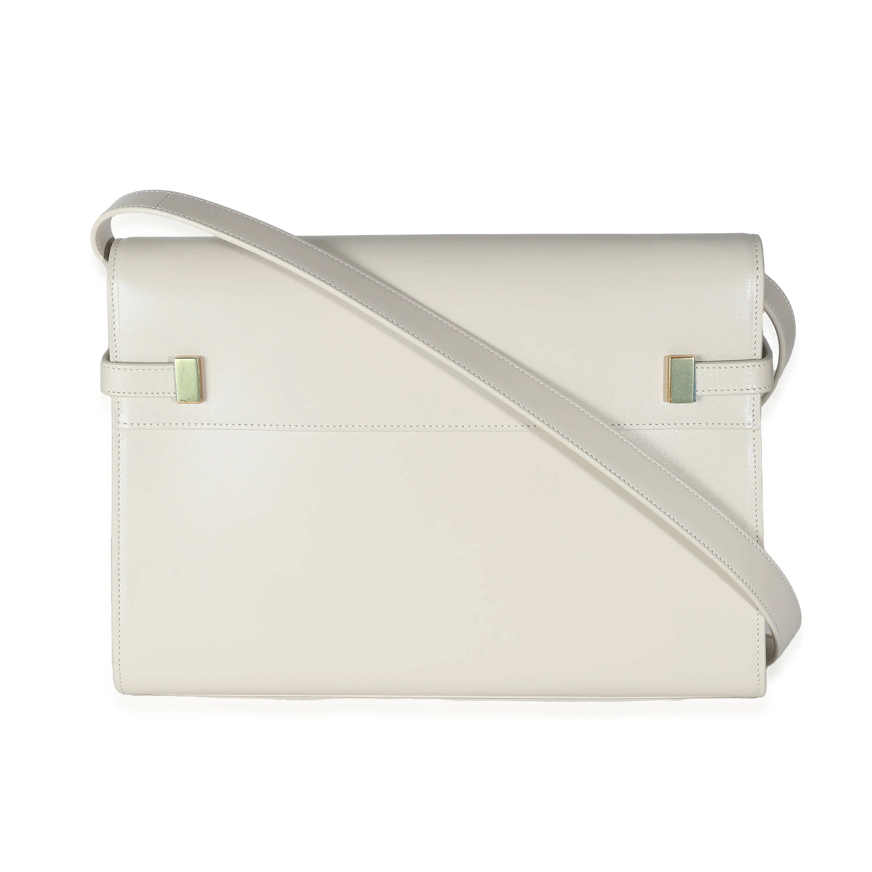 Crema Calfskin Medium Manhattan Shoulder Bag - Image 7