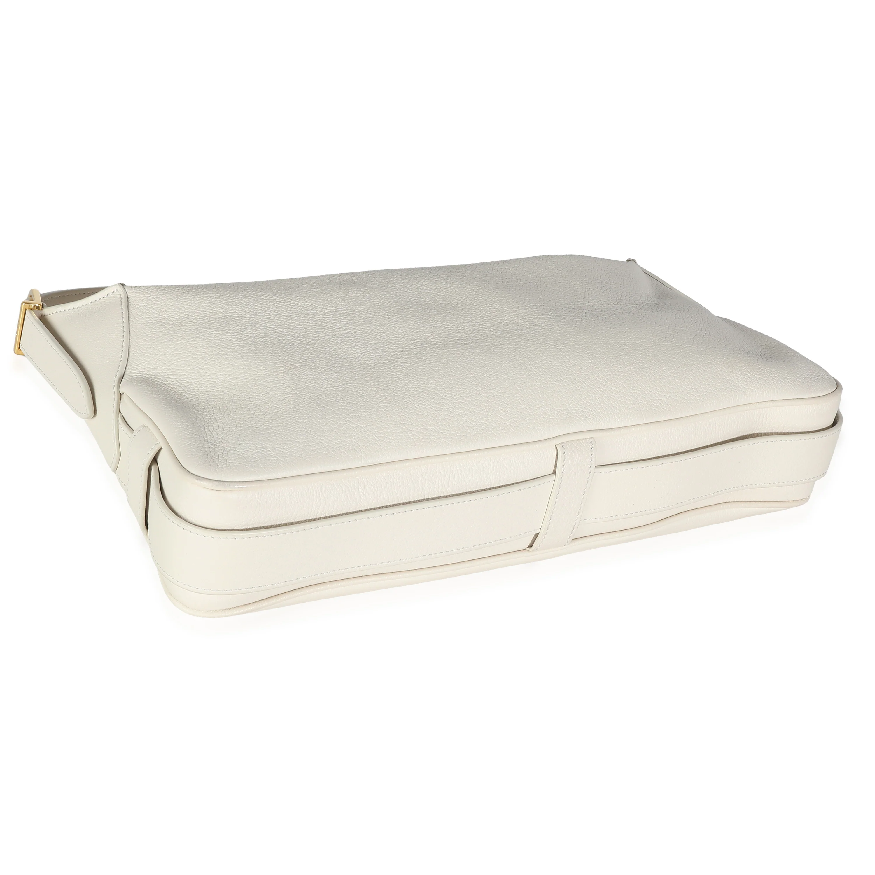 White Supple Calfskin Medium Romy - Image 7