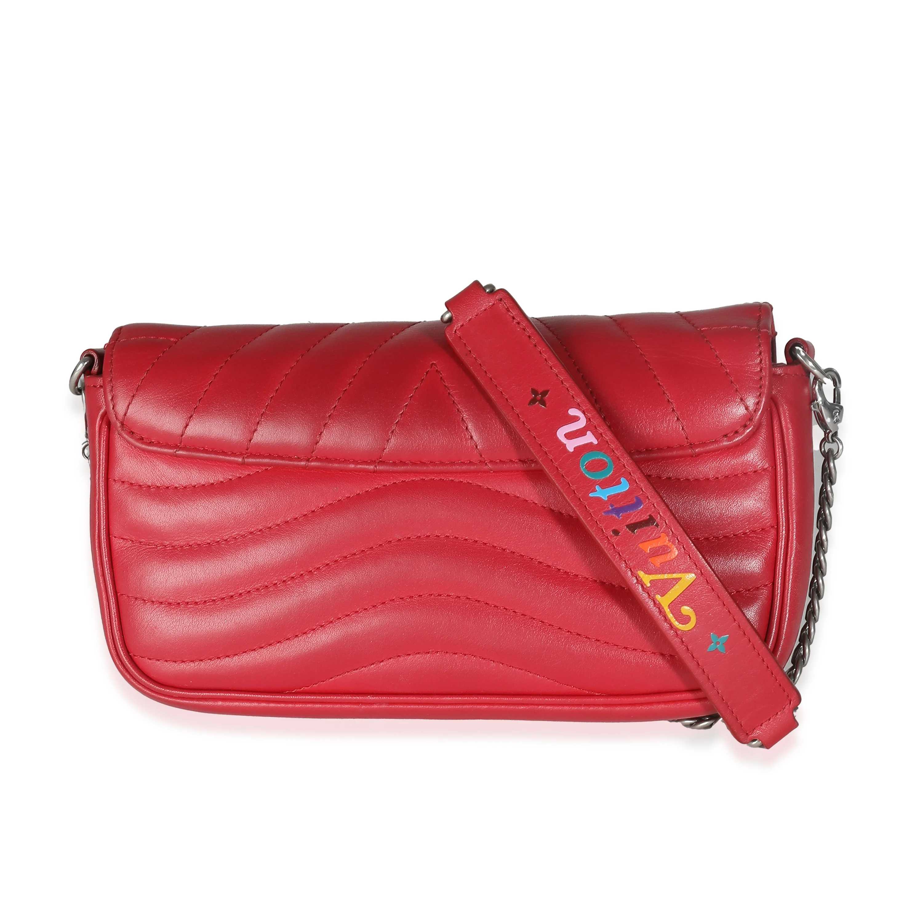 Scarlet Calfskin New Wave Chain Pochette - Image 5