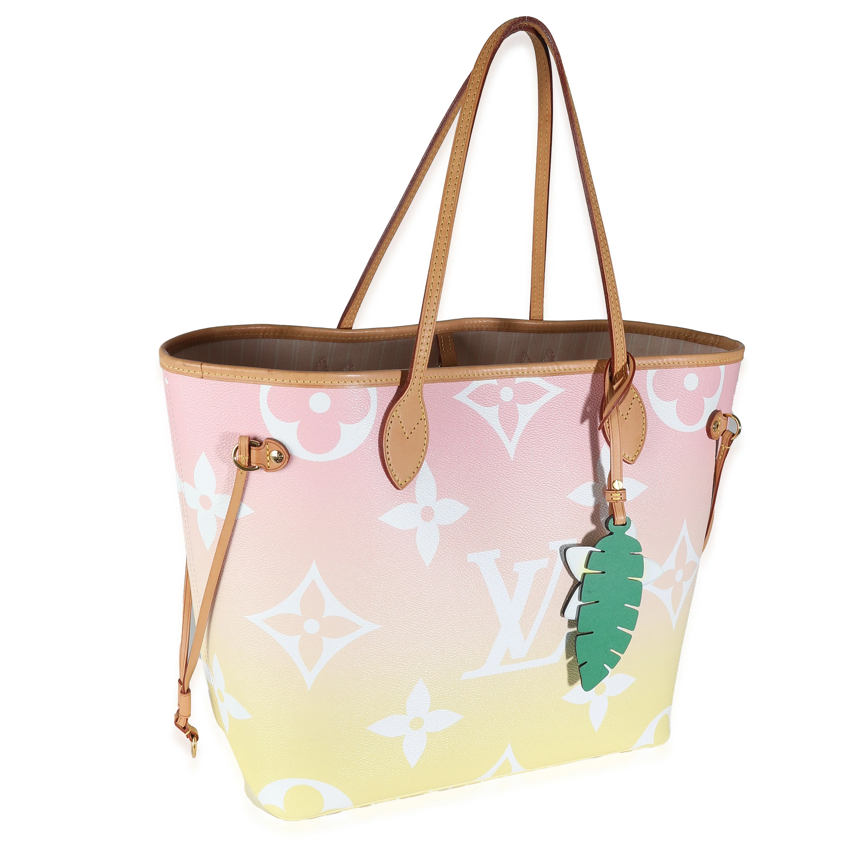 Pink Monogram Giant Canvas By The Pool Neverfull MM - Image 3