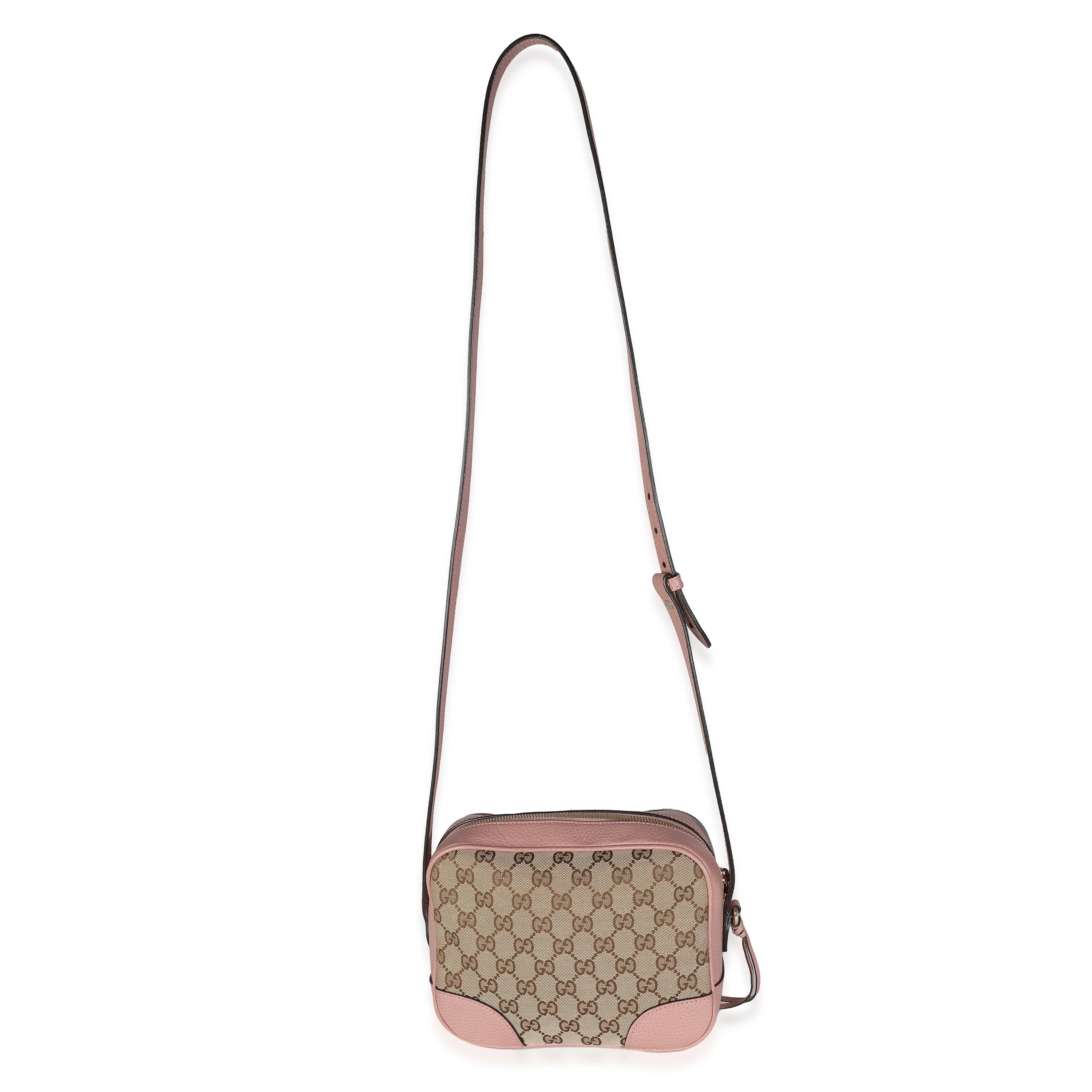 Pink Dollar Calfskin GG Canvas Mini Bree Messenger - Image 8