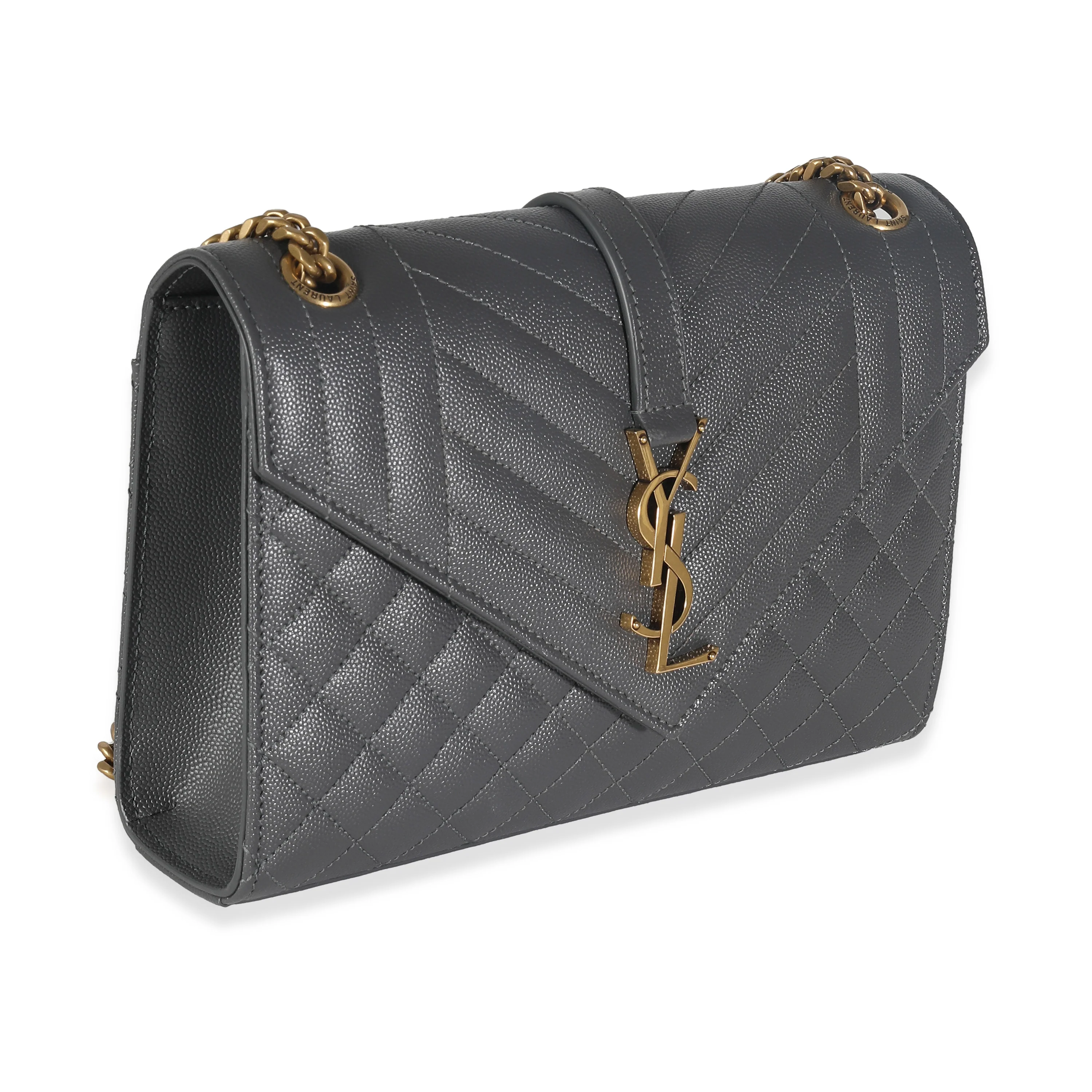 Gray Triquilt Grain De Poudre Medium Monogram Satchel - Image 3