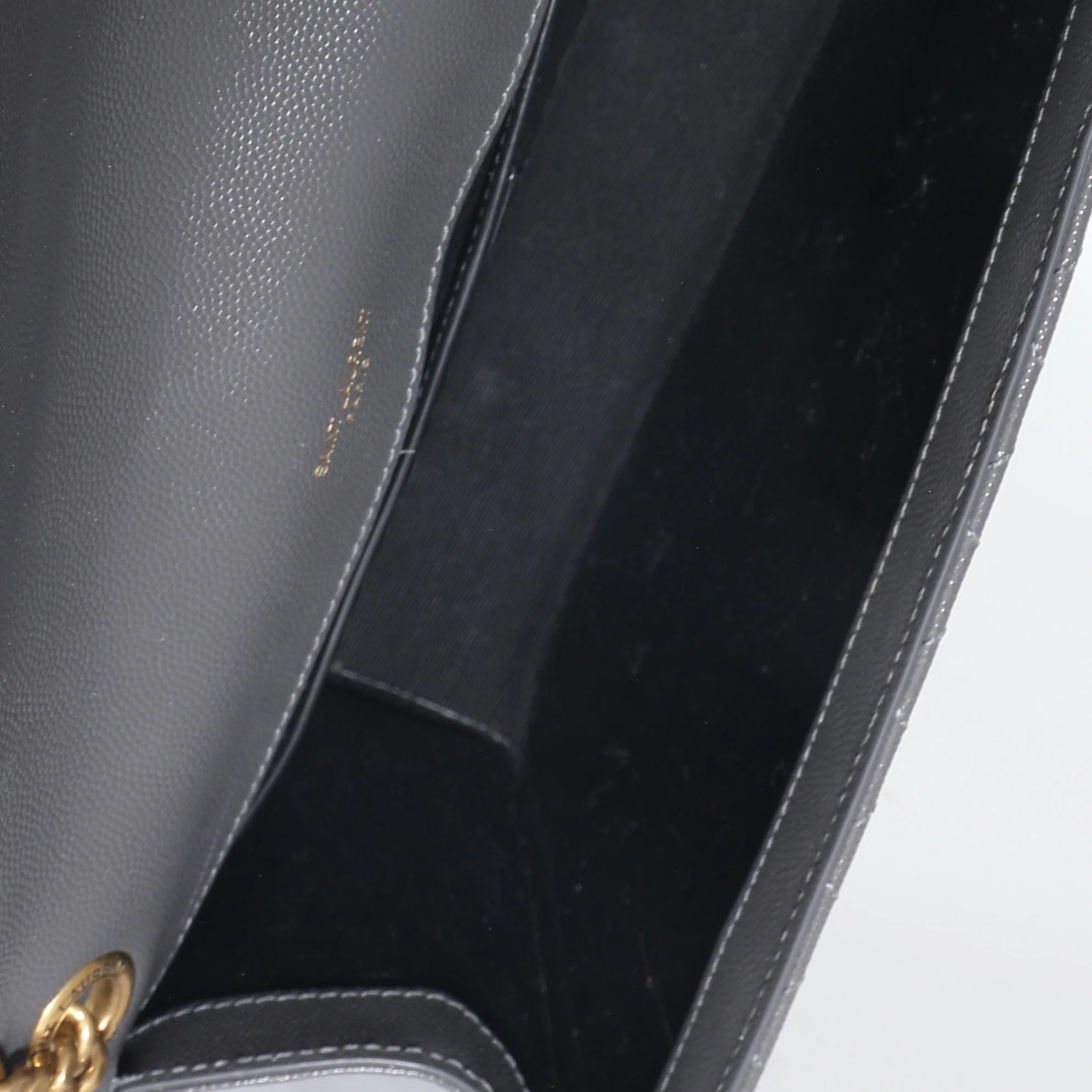 Gray Triquilt Grain De Poudre Medium Monogram Satchel - Image 9