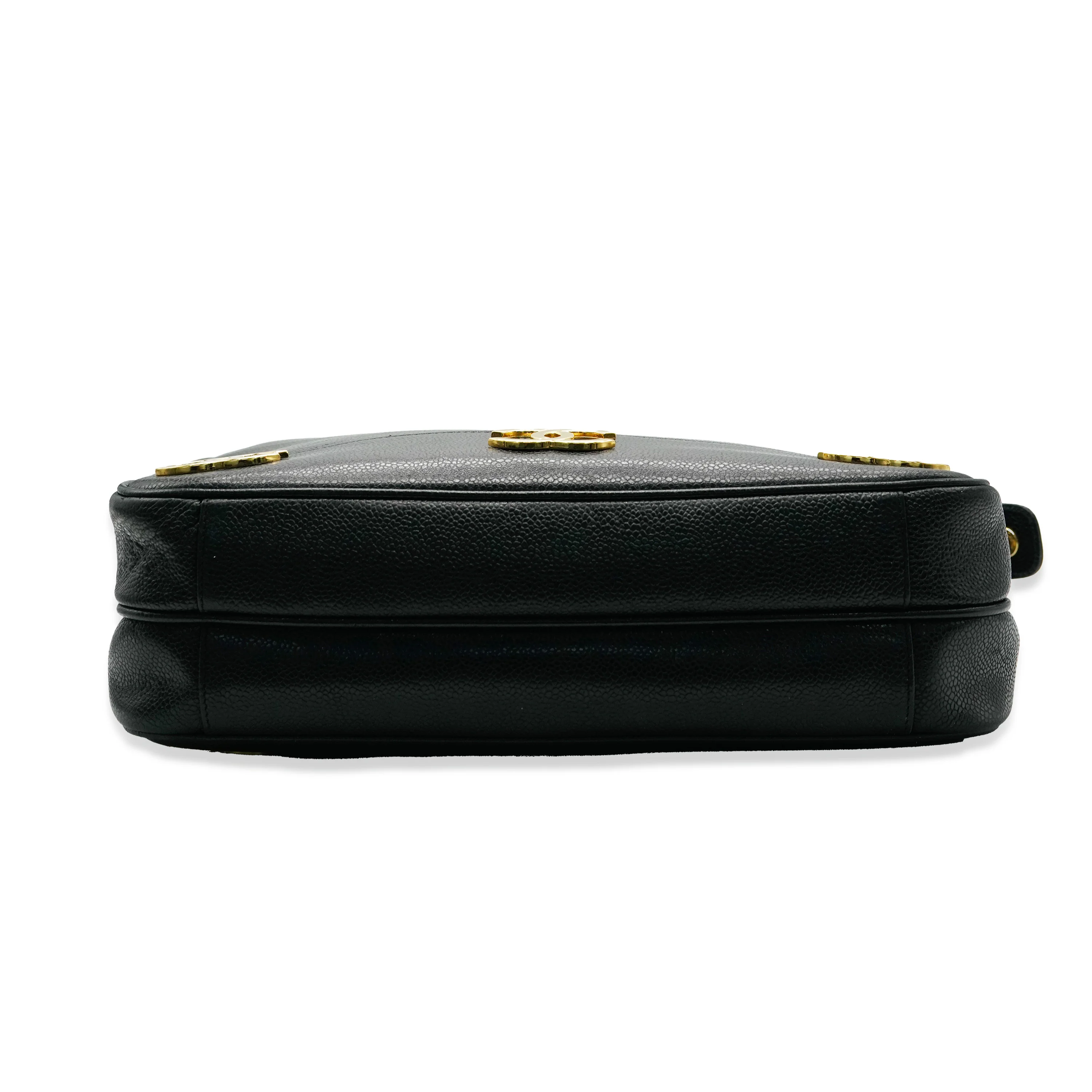 Black Caviar Triple CC Chain Tote - Image 3