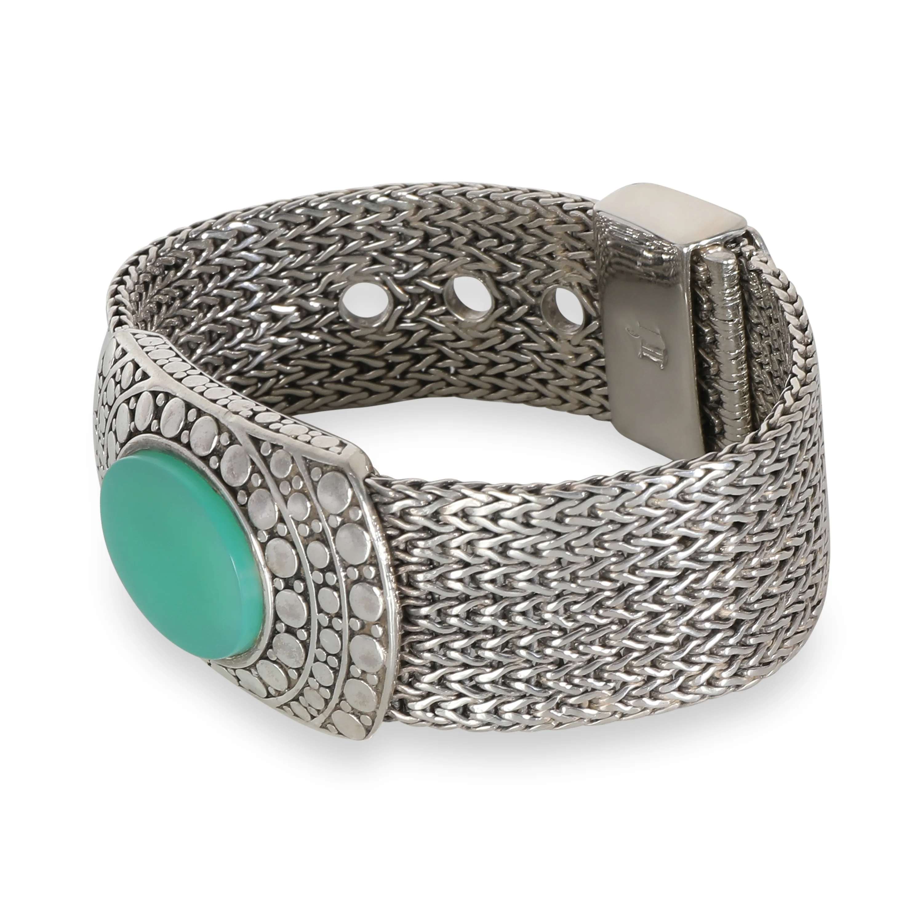 Dot Collection Chrysoprase Bracelet in Sterling Silver - Image 2